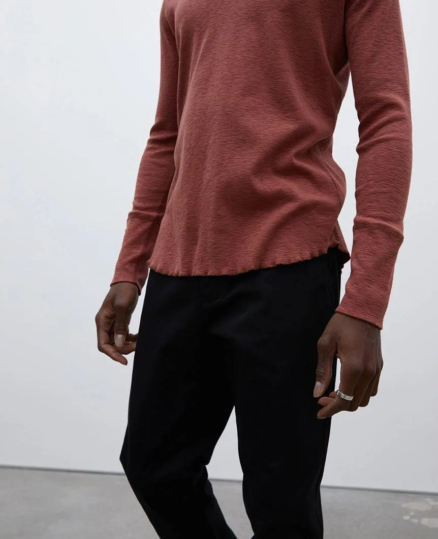 1x1 Slub Long Sleeve Crewneck Clay