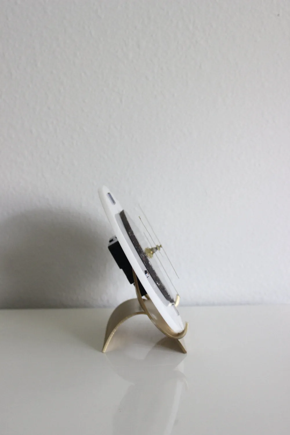 8" Earthtone Agate Acrylic Desk Clock