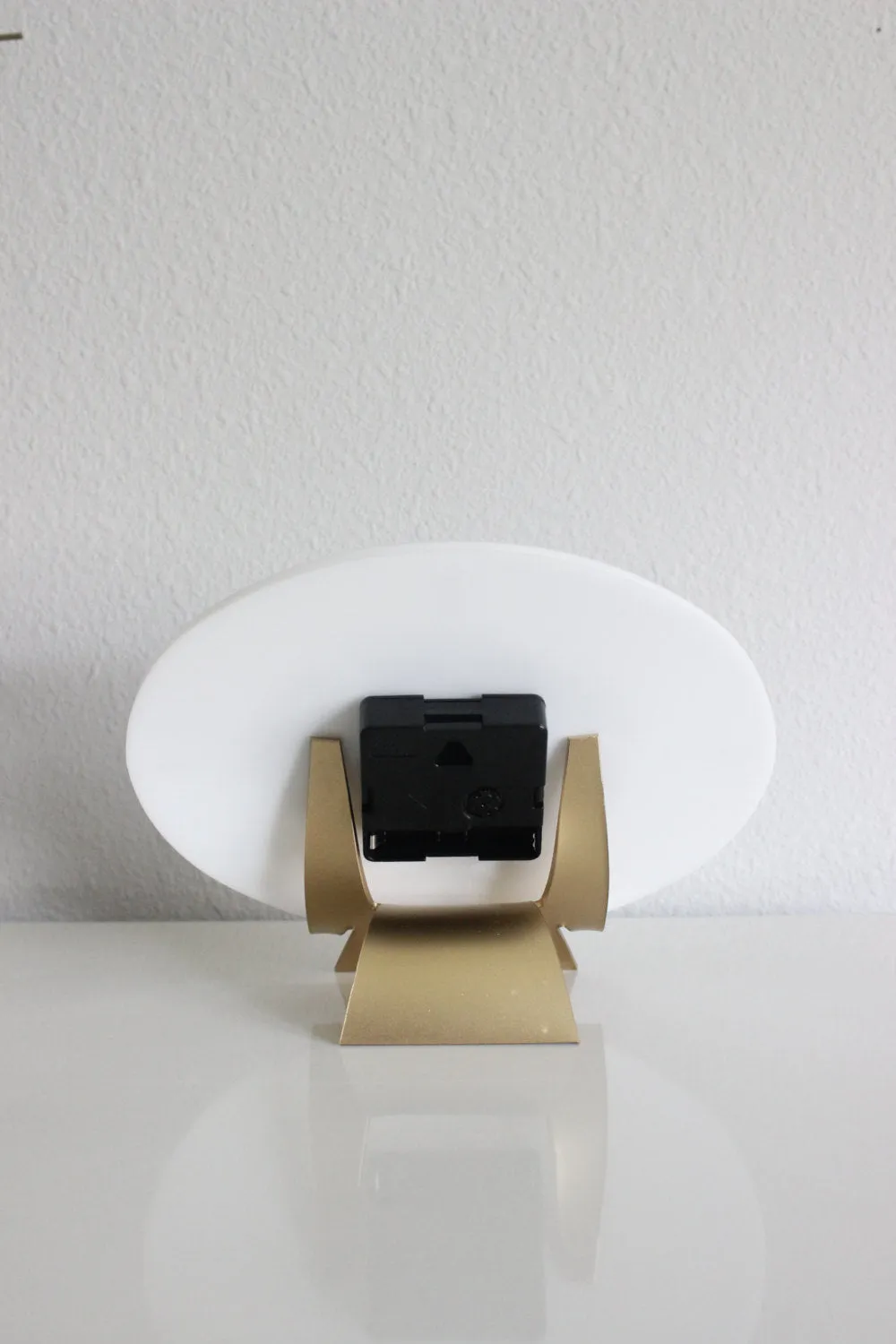 8" Earthtone Agate Acrylic Desk Clock
