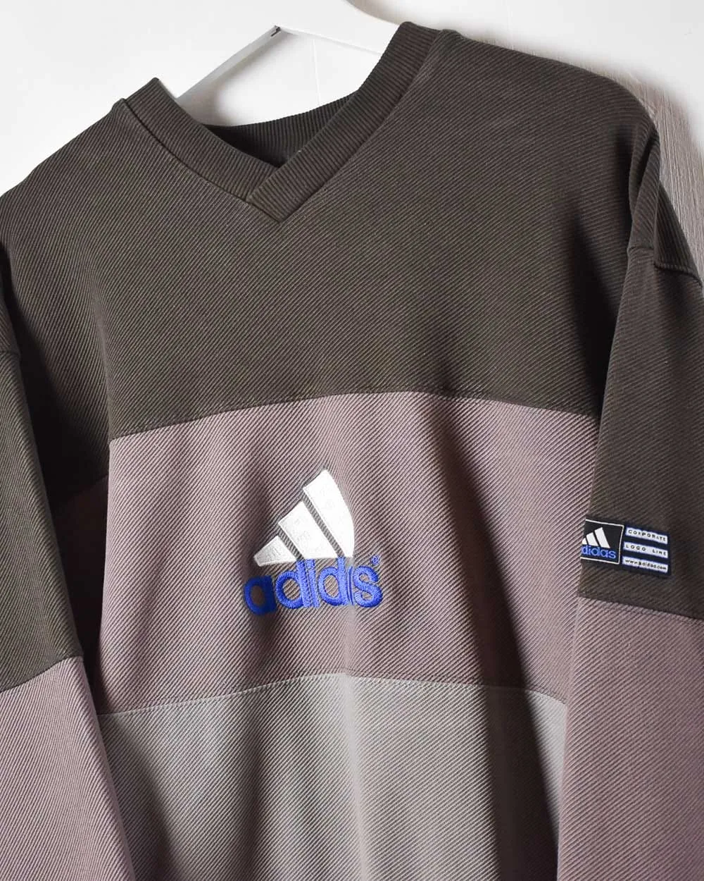 Adidas Colour Block Sweatshirt - Large