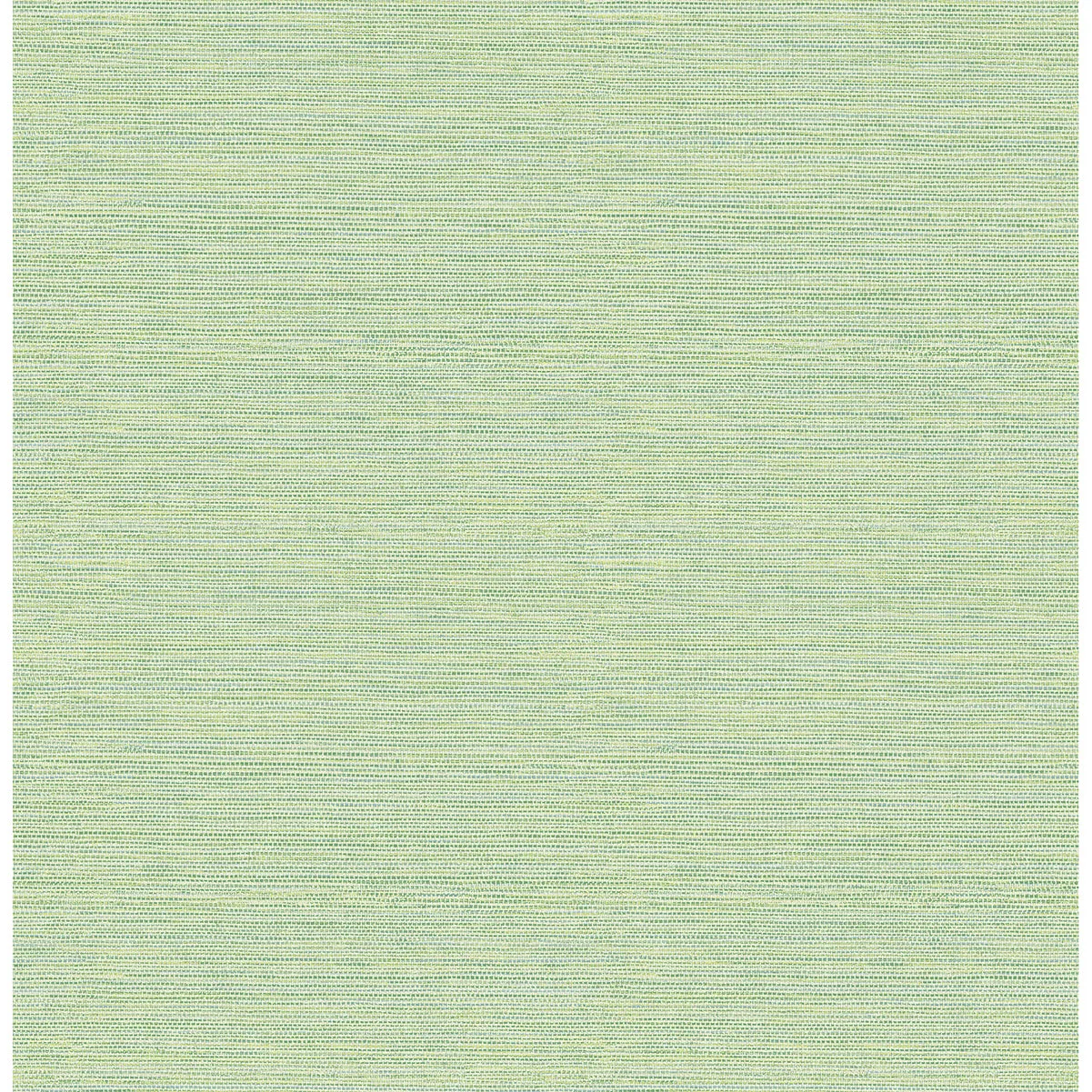 Agave Imitation Grasscloth Wallpaper in Green from the Pacifica Collection