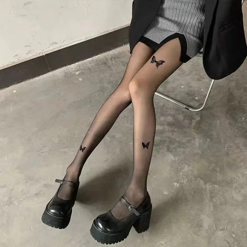 Alternative Butterfly Themed Tights