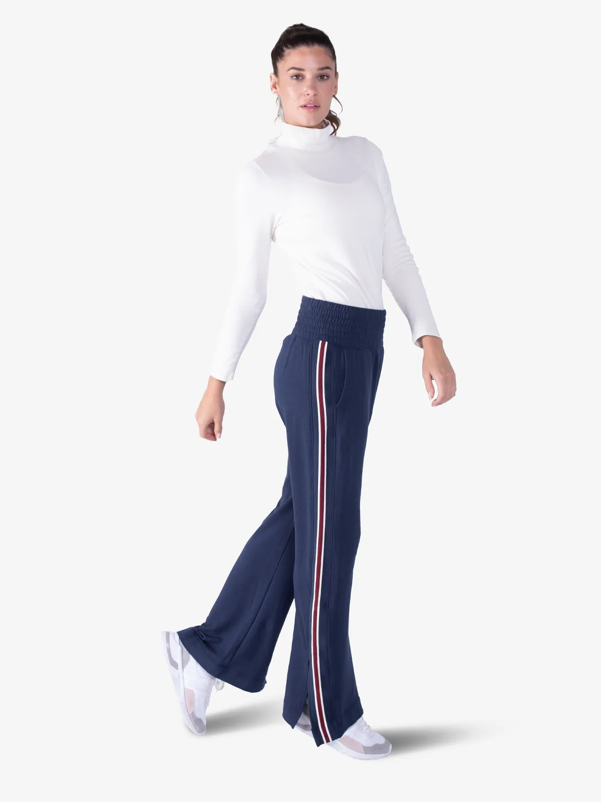 Apres Brushed Track Pant Stripe