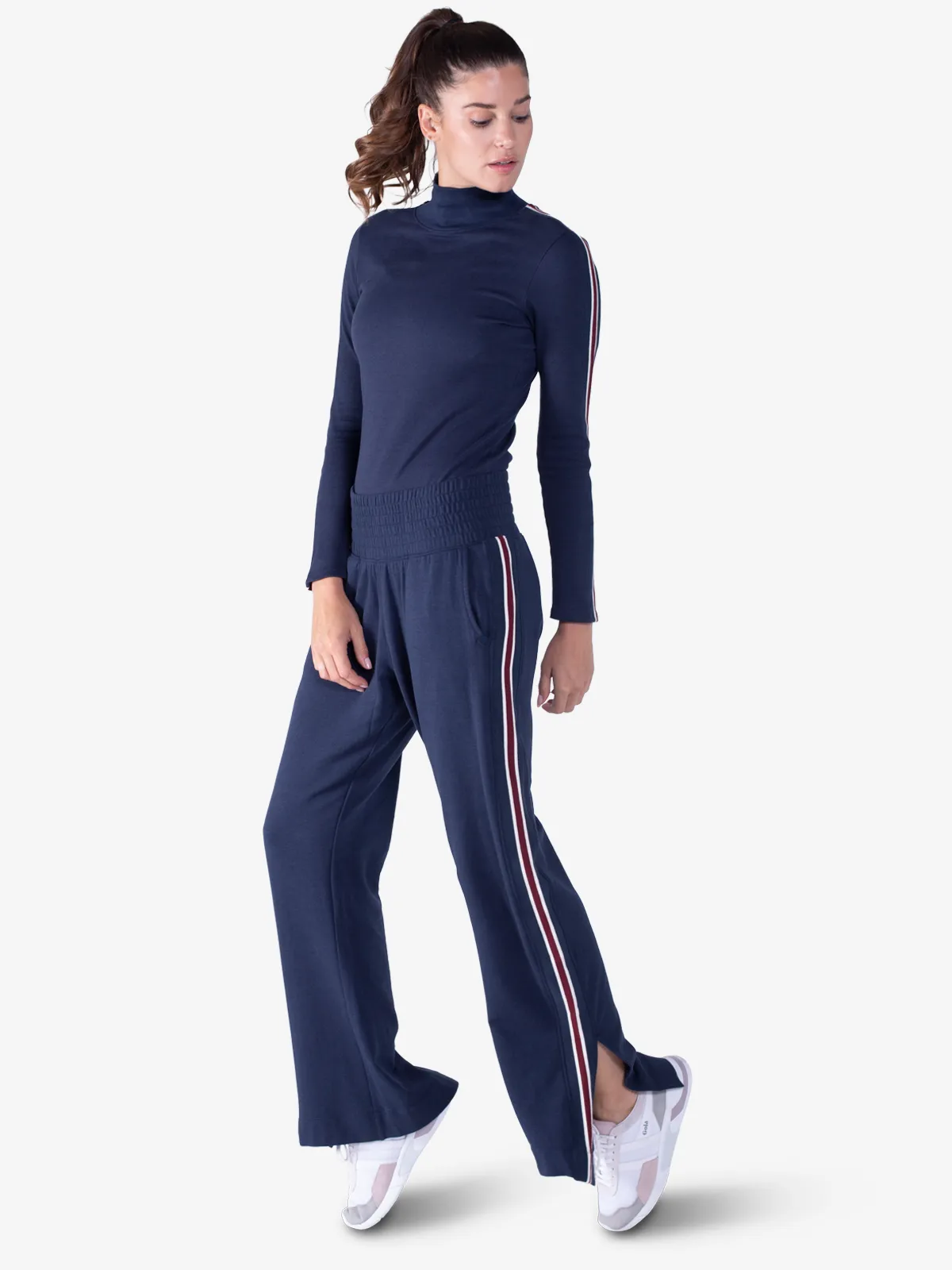 Apres Brushed Track Pant Stripe