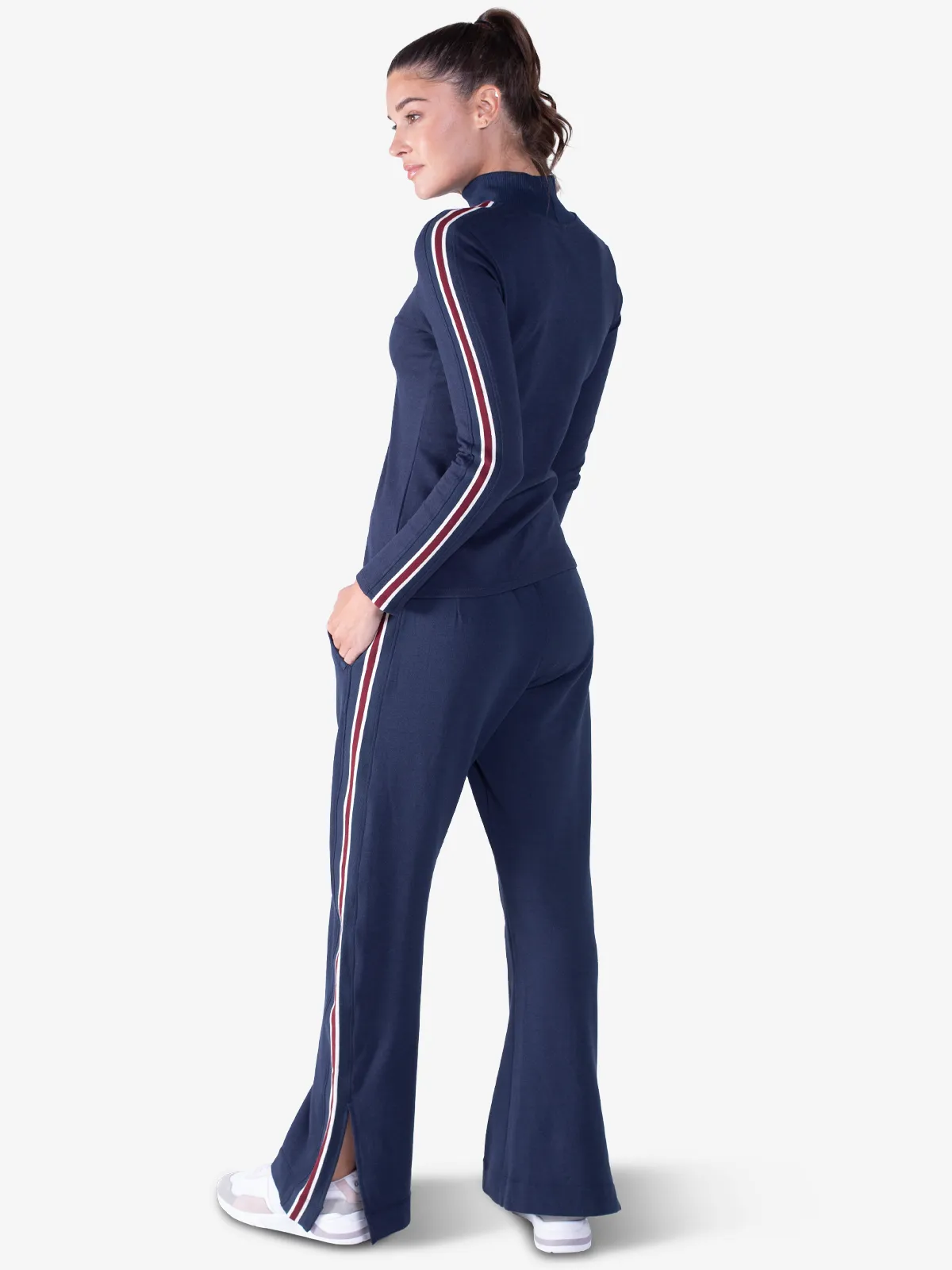 Apres Brushed Track Pant Stripe