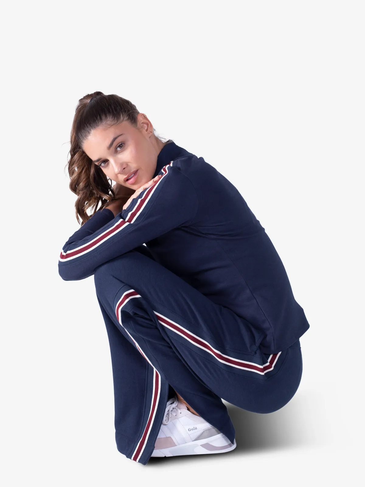 Apres Brushed Track Pant Stripe