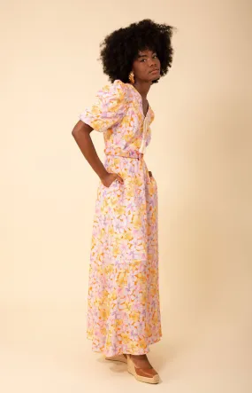 Arabella Linen Midi Dress