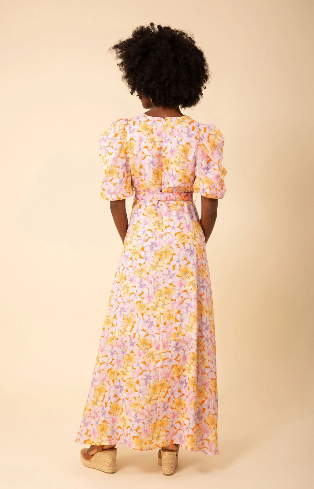 Arabella Linen Midi Dress