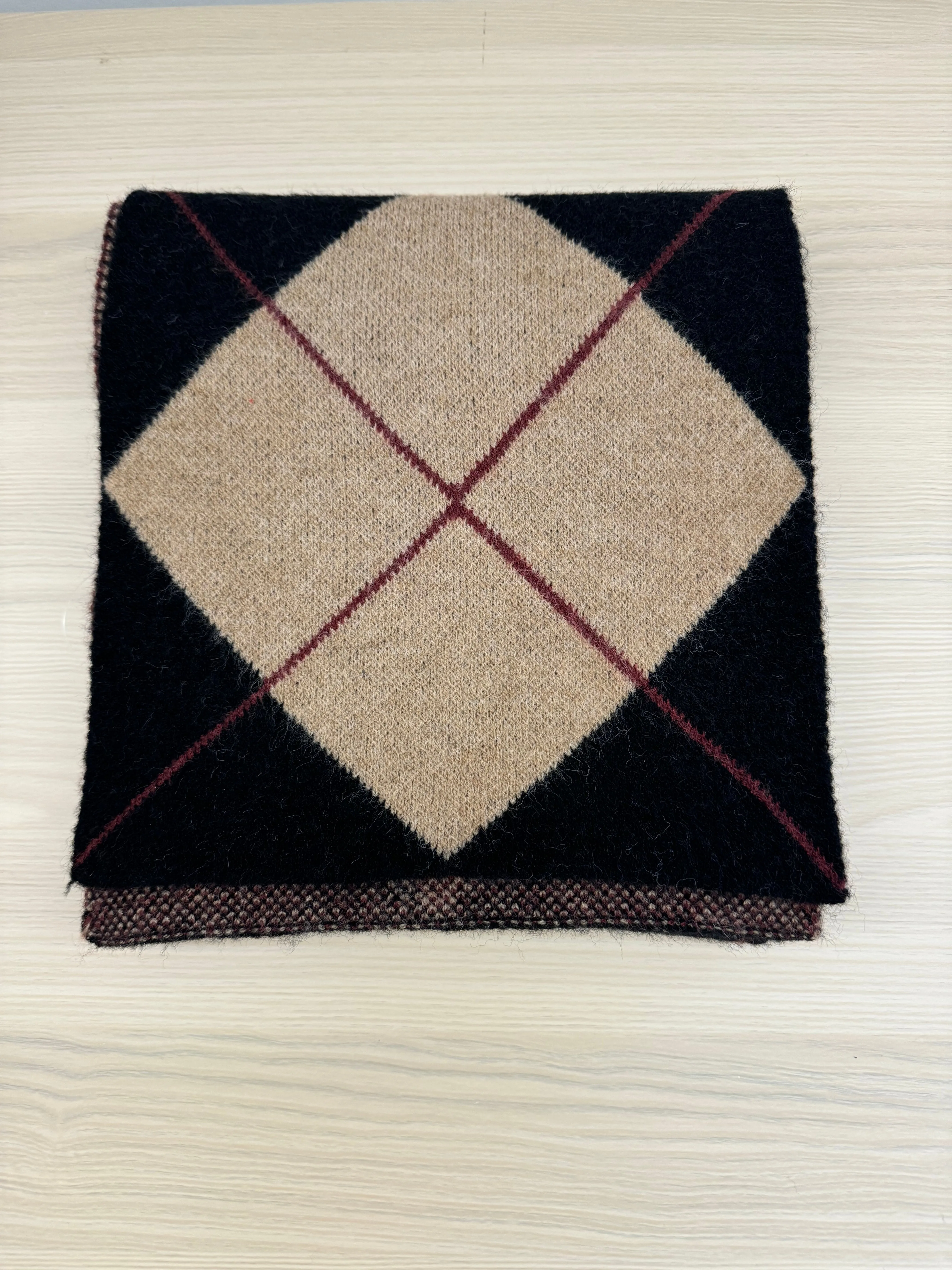 Argyle Knit Scarf