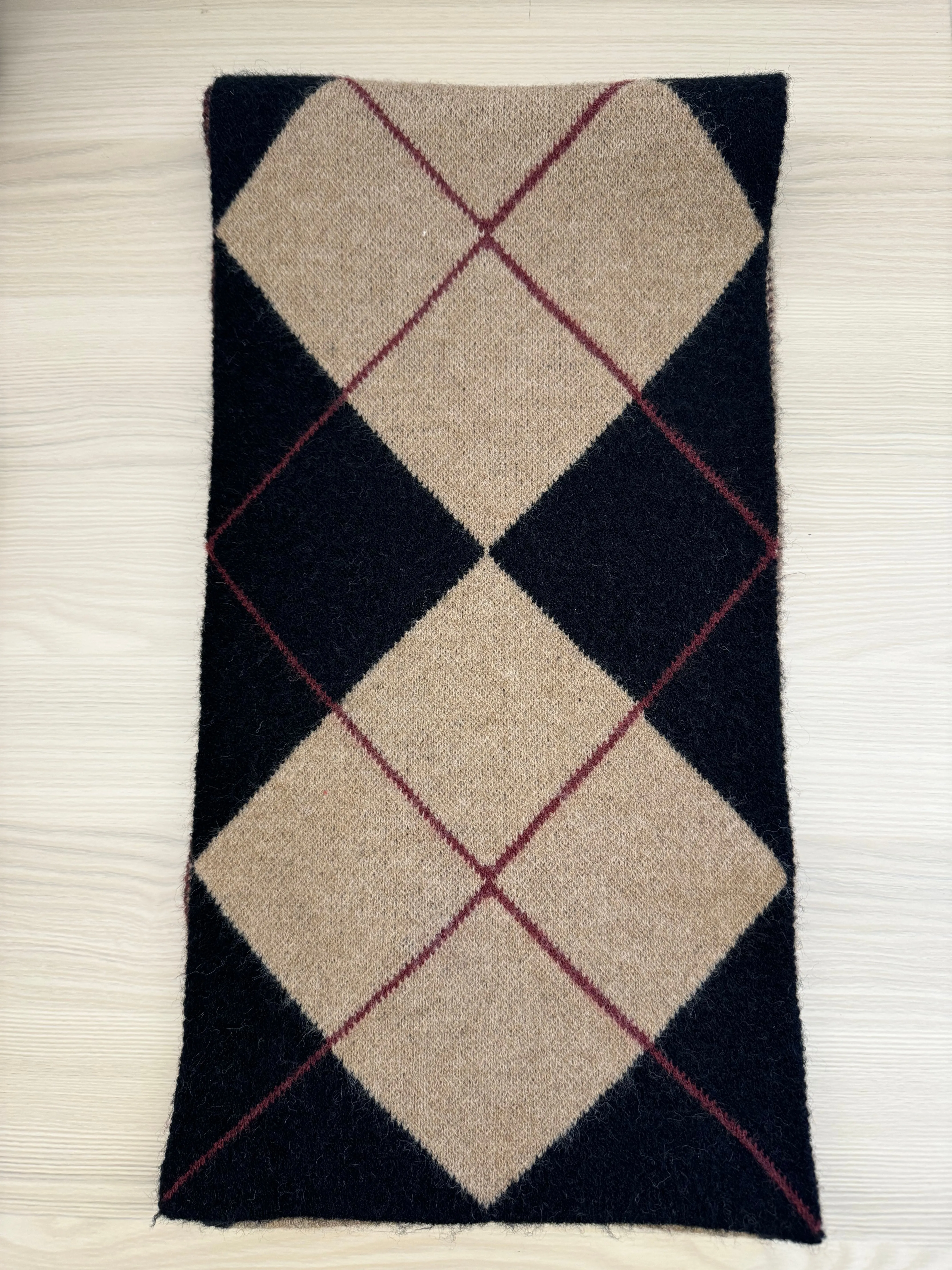 Argyle Knit Scarf