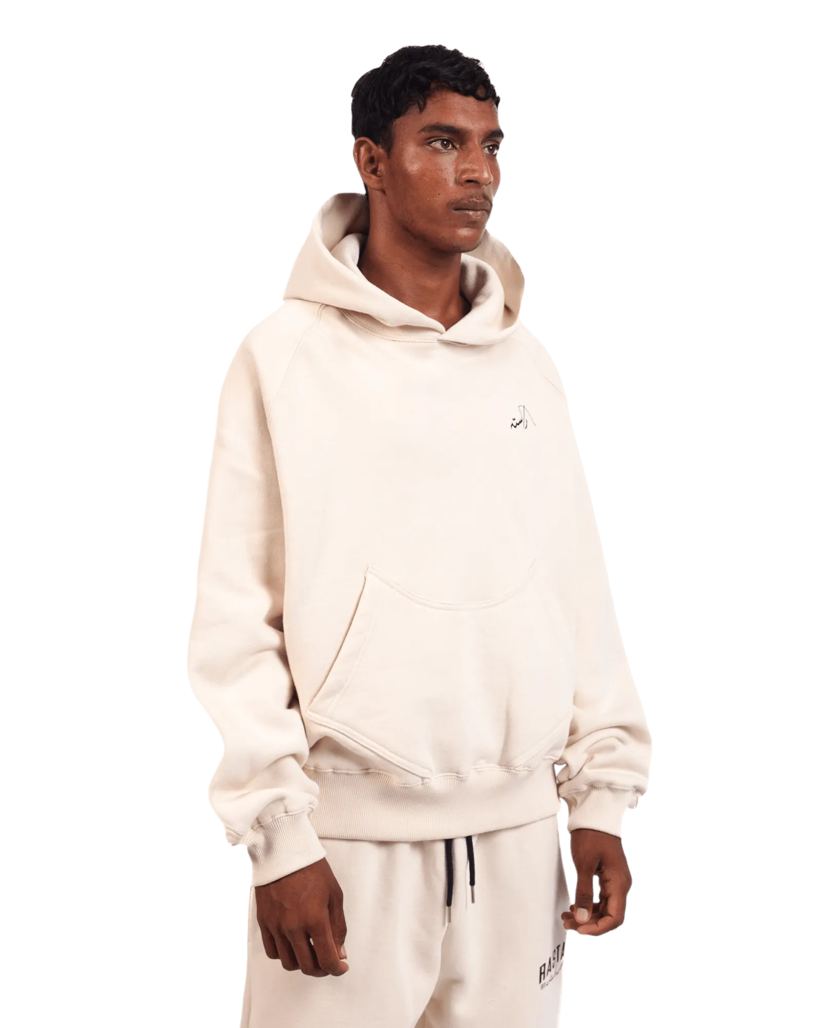 BEIGE LOGO HOODIE (v2)