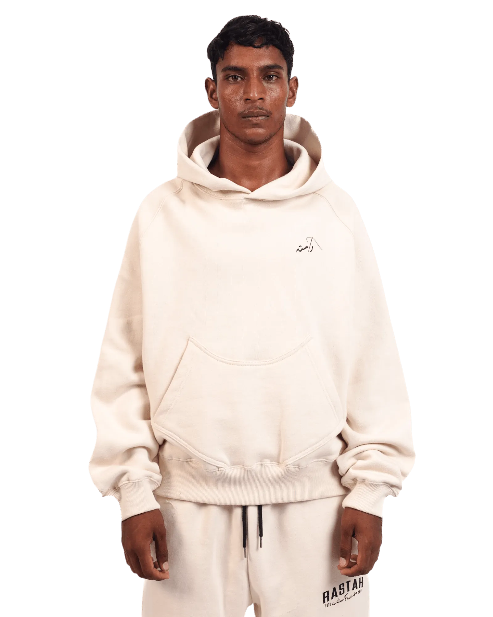 BEIGE LOGO HOODIE (v2)