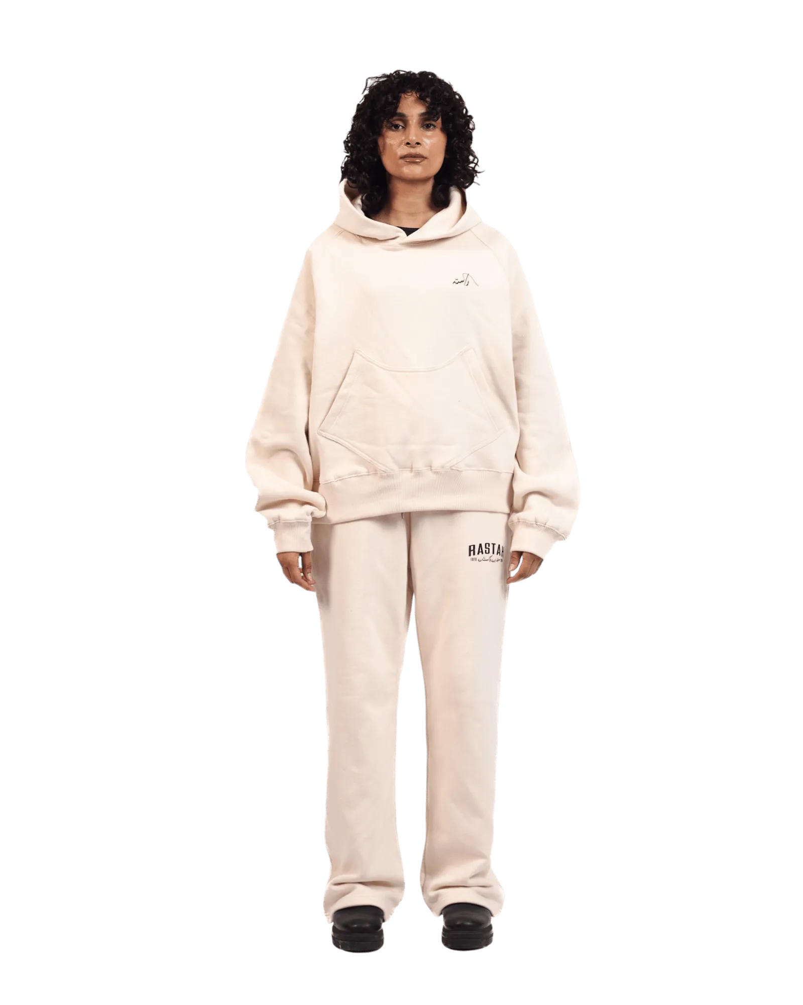 BEIGE LOGO HOODIE (v2)