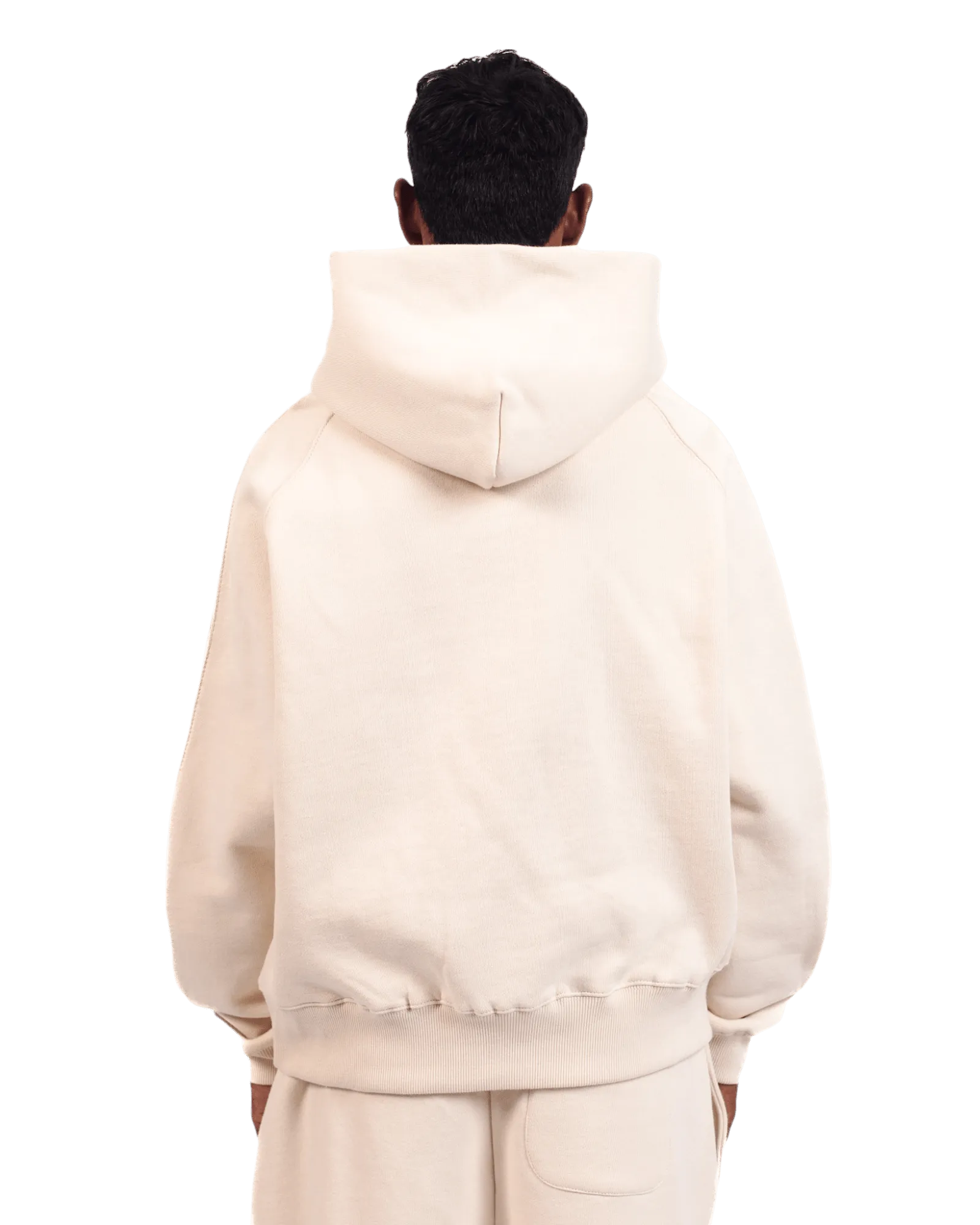 BEIGE LOGO HOODIE (v2)