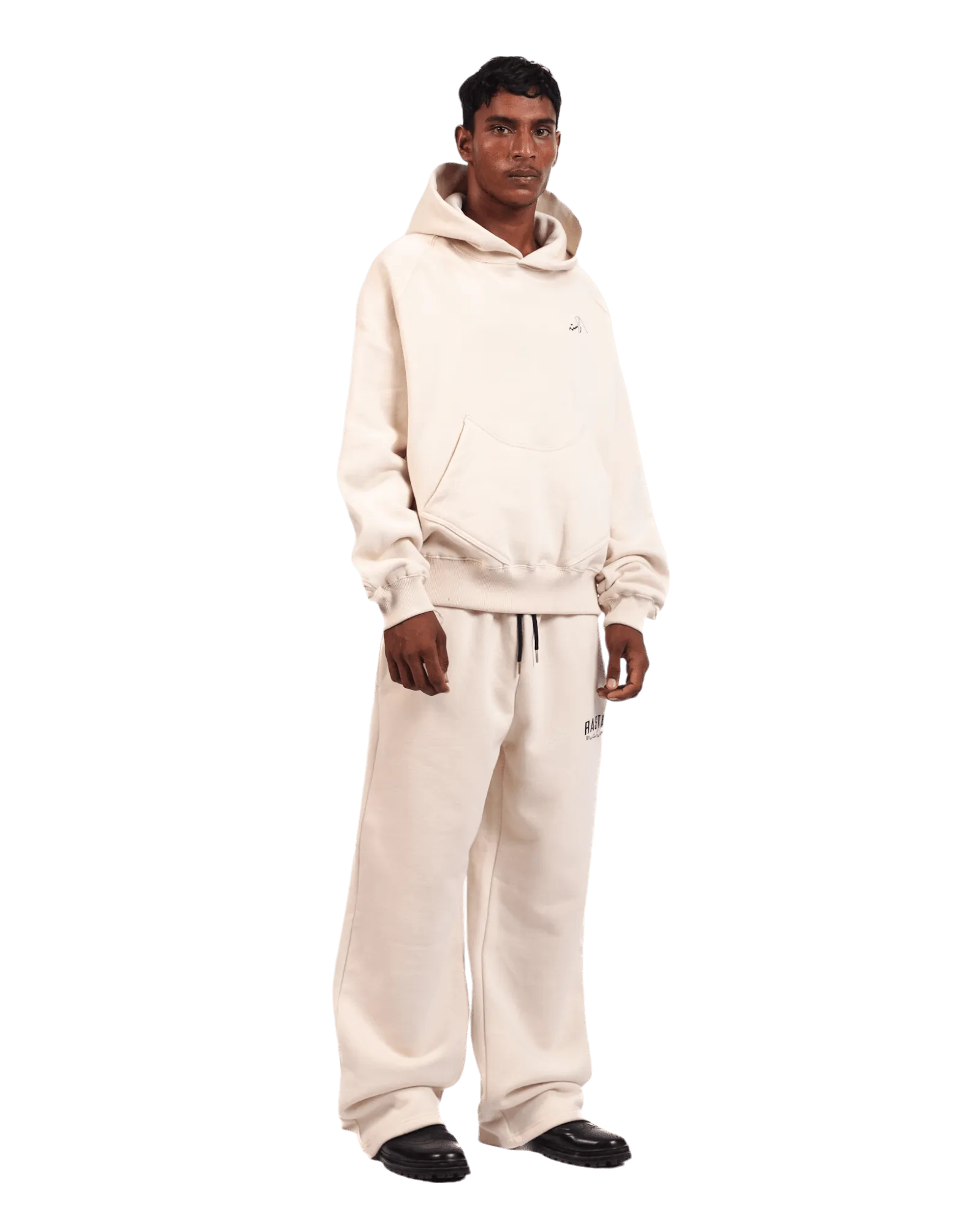 BEIGE LOGO HOODIE (v2)