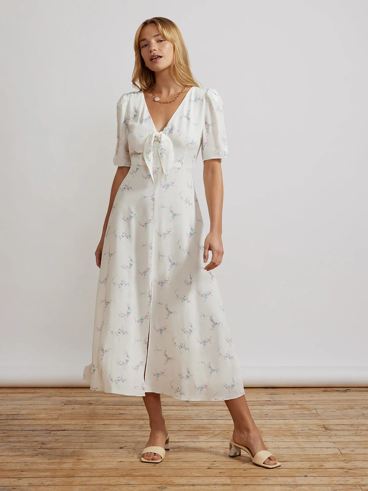 Bell Ivory Midi Dress