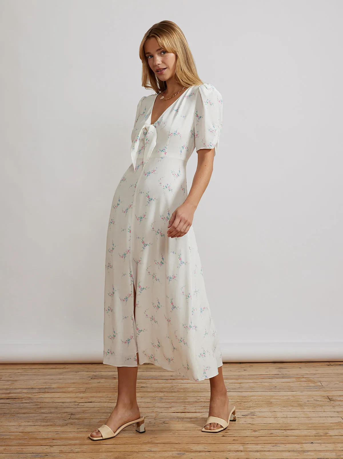 Bell Ivory Midi Dress