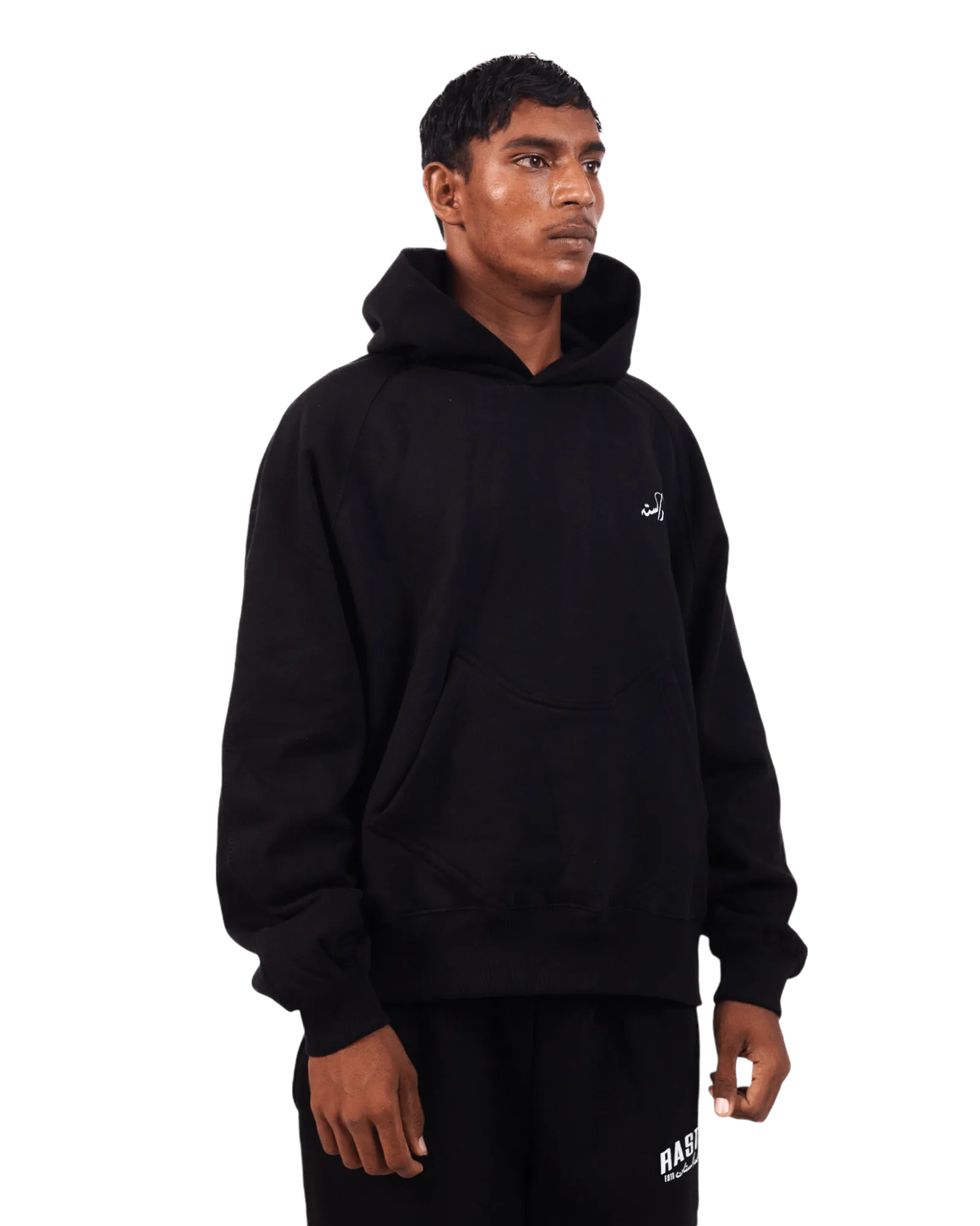 BLACK LOGO HOODIE (v2)