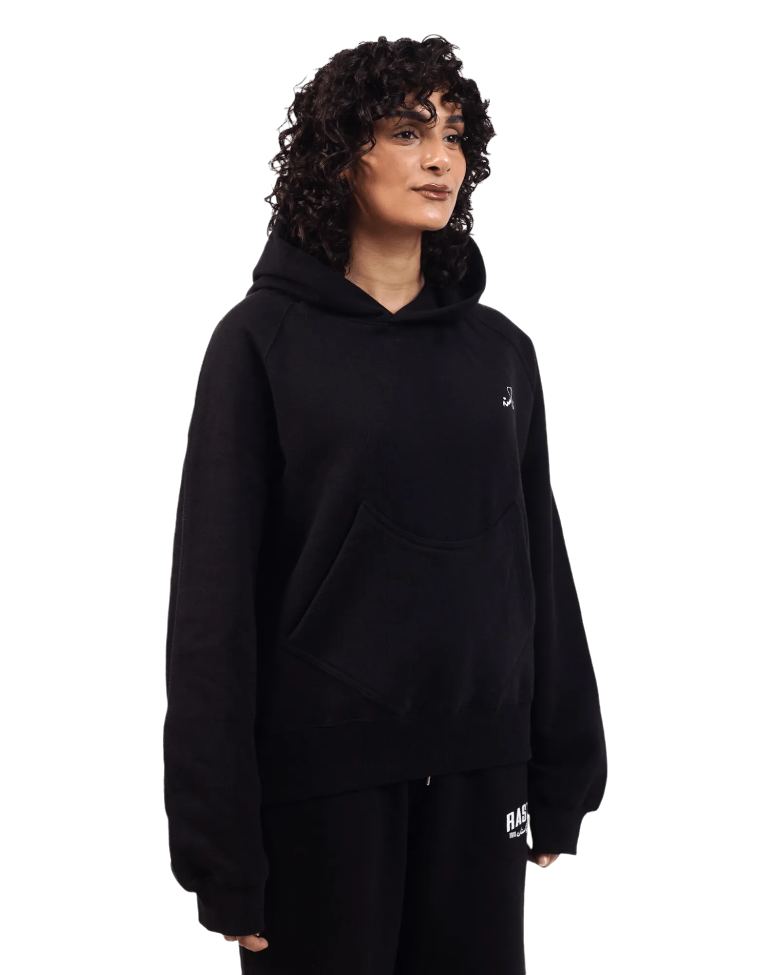 BLACK LOGO HOODIE (v2)