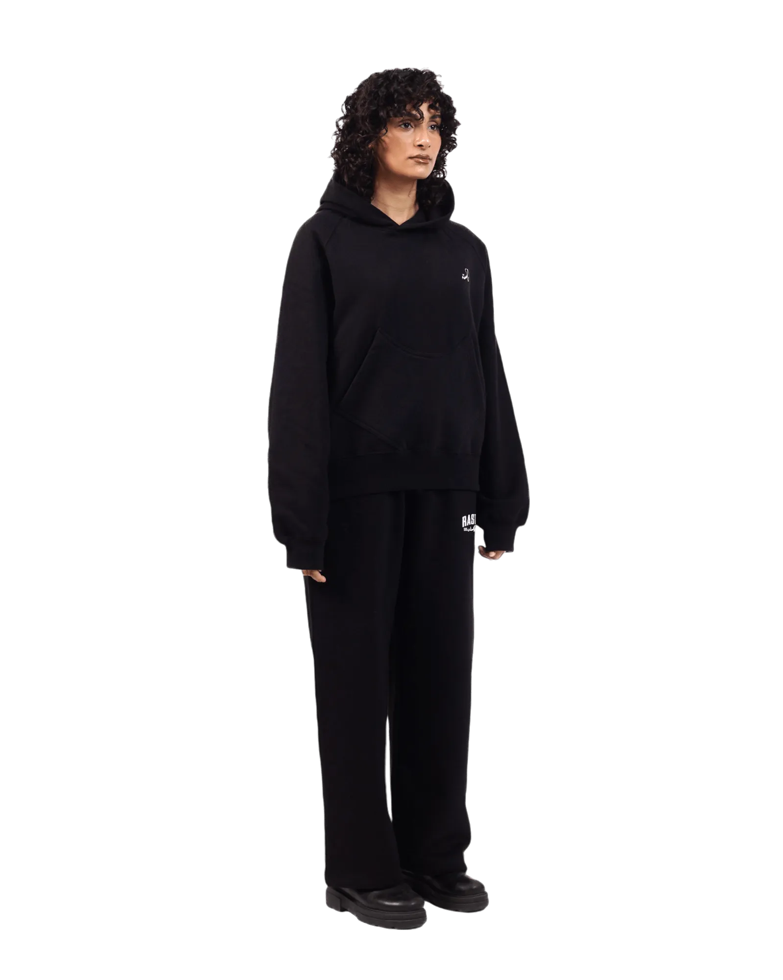 BLACK LOGO HOODIE (v2)