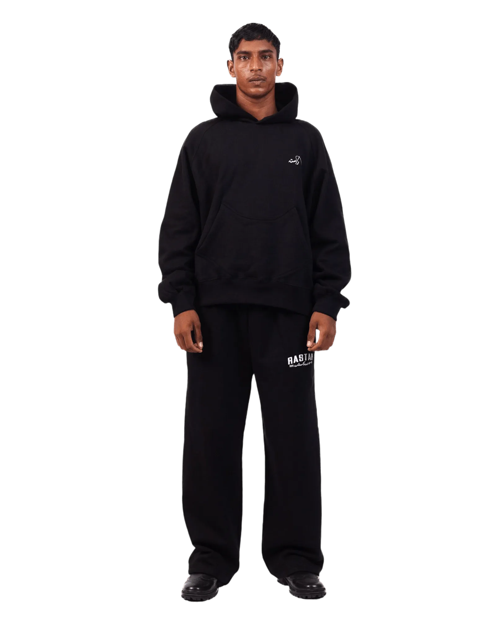 BLACK LOGO HOODIE (v2)