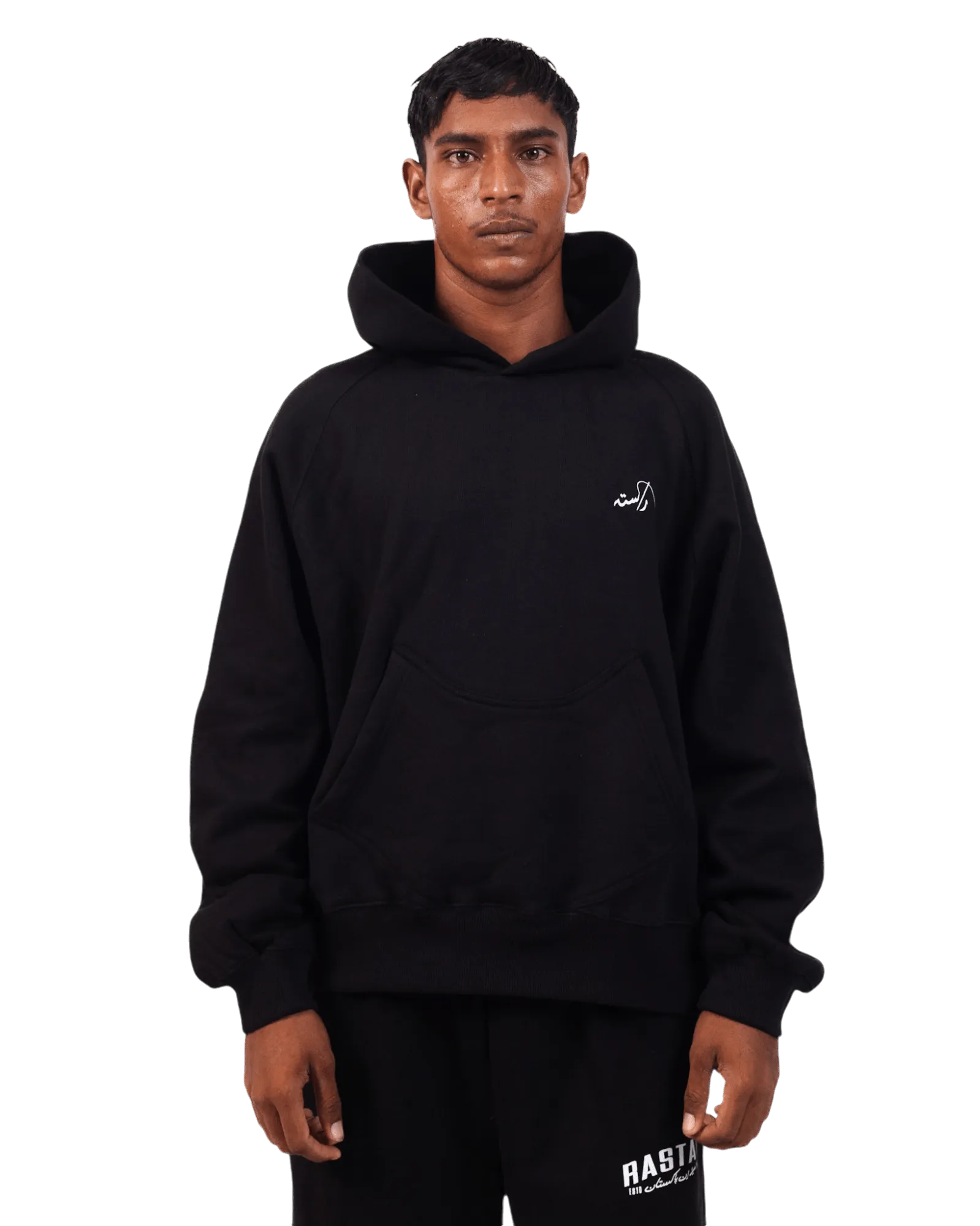 BLACK LOGO HOODIE (v2)