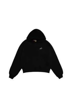 BLACK LOGO HOODIE (v2)