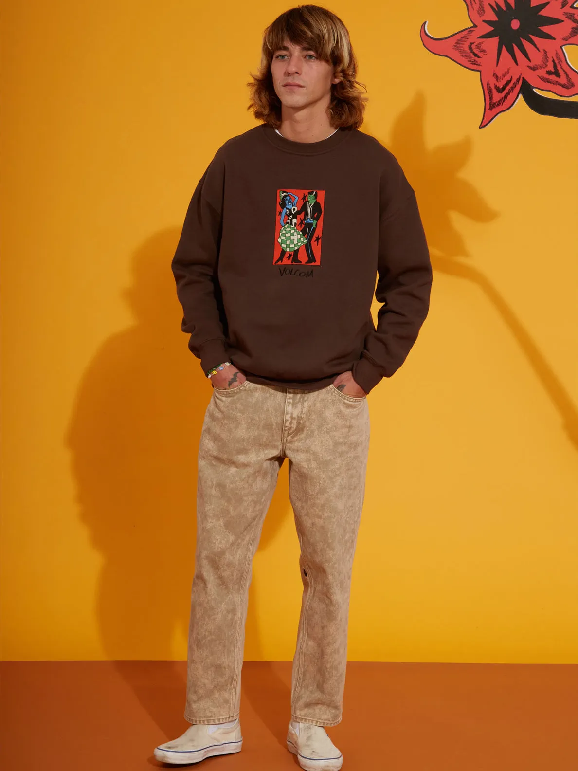 BOB MOLLEMA SWEATSHIRT - DARK BROWN
