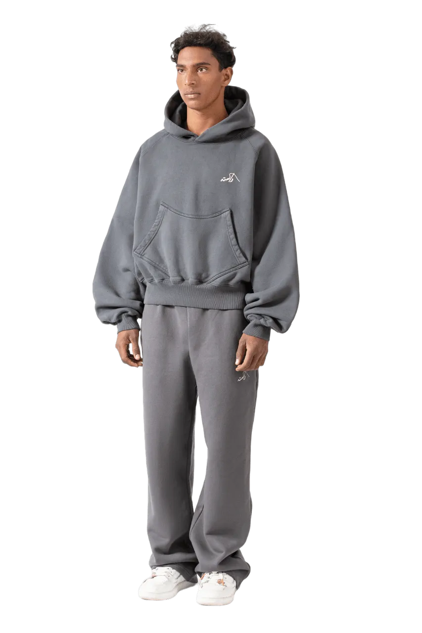 CHARCOAL GREY MADE IN PAK HOODIE (v2)
