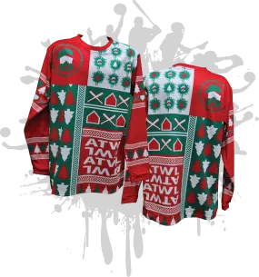 Christmas Pattern Splash Sweater