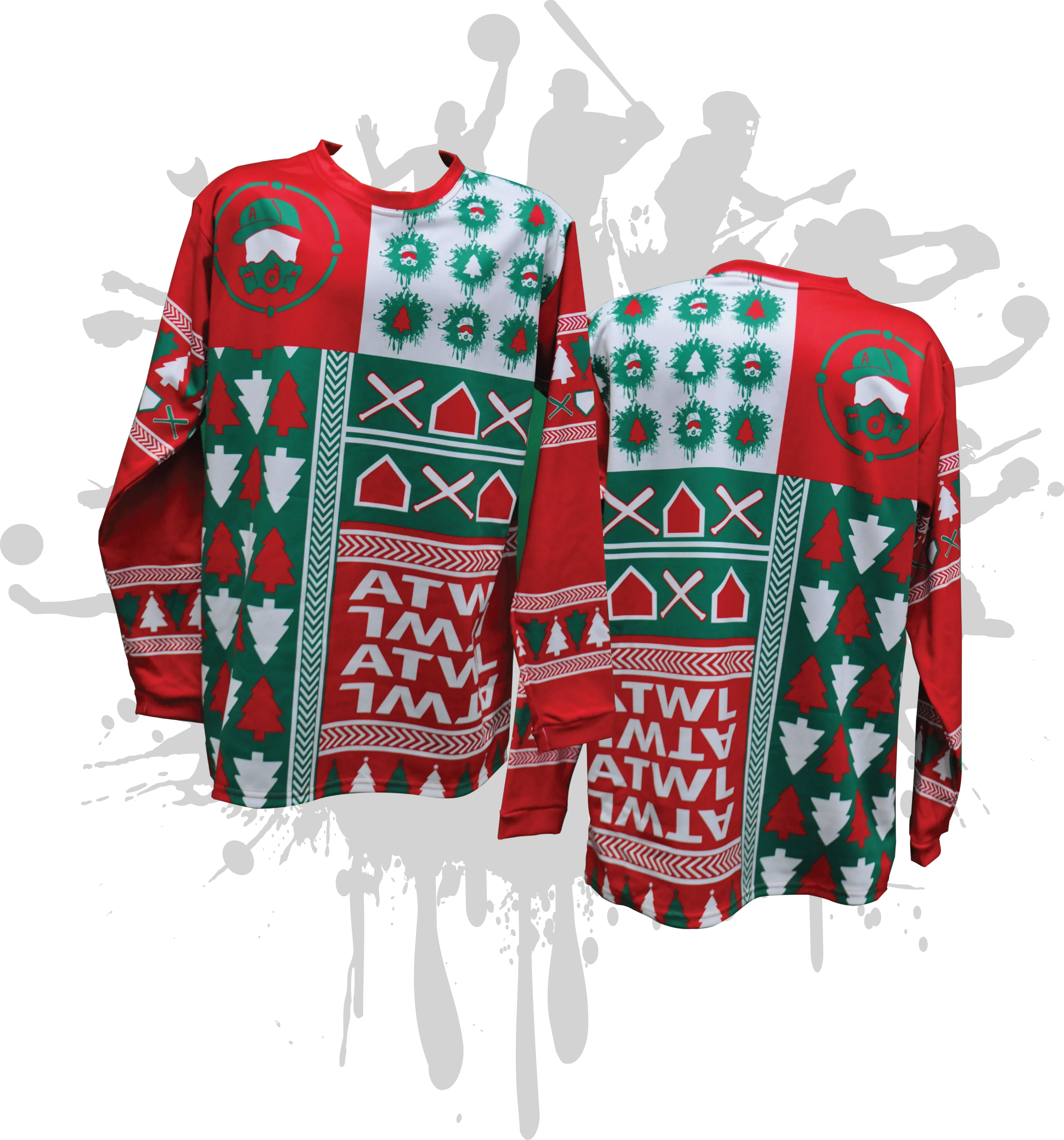 Christmas Pattern Splash Sweater