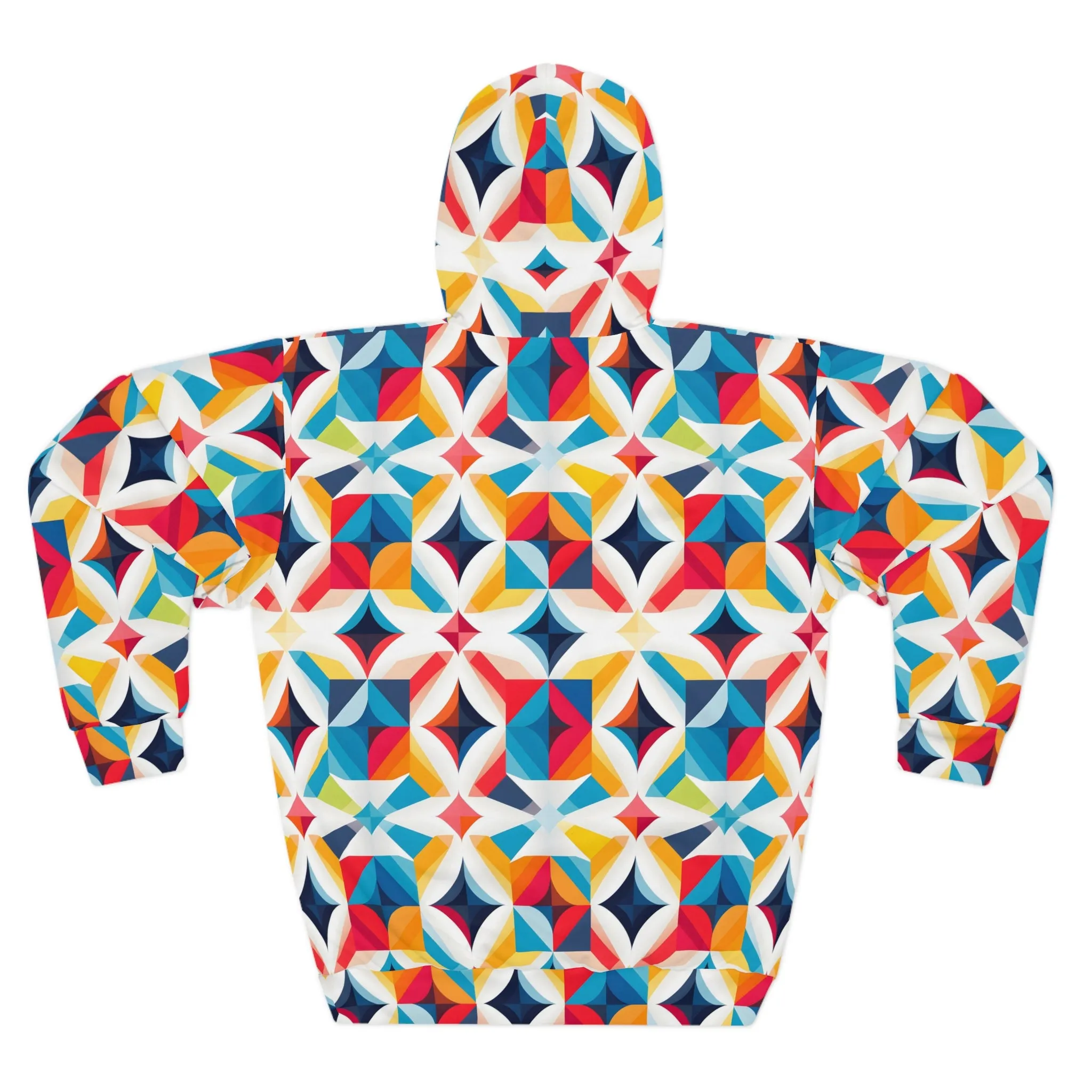 Colorful Kaleidoscope Unisex Pullover Hoodie (AOP)