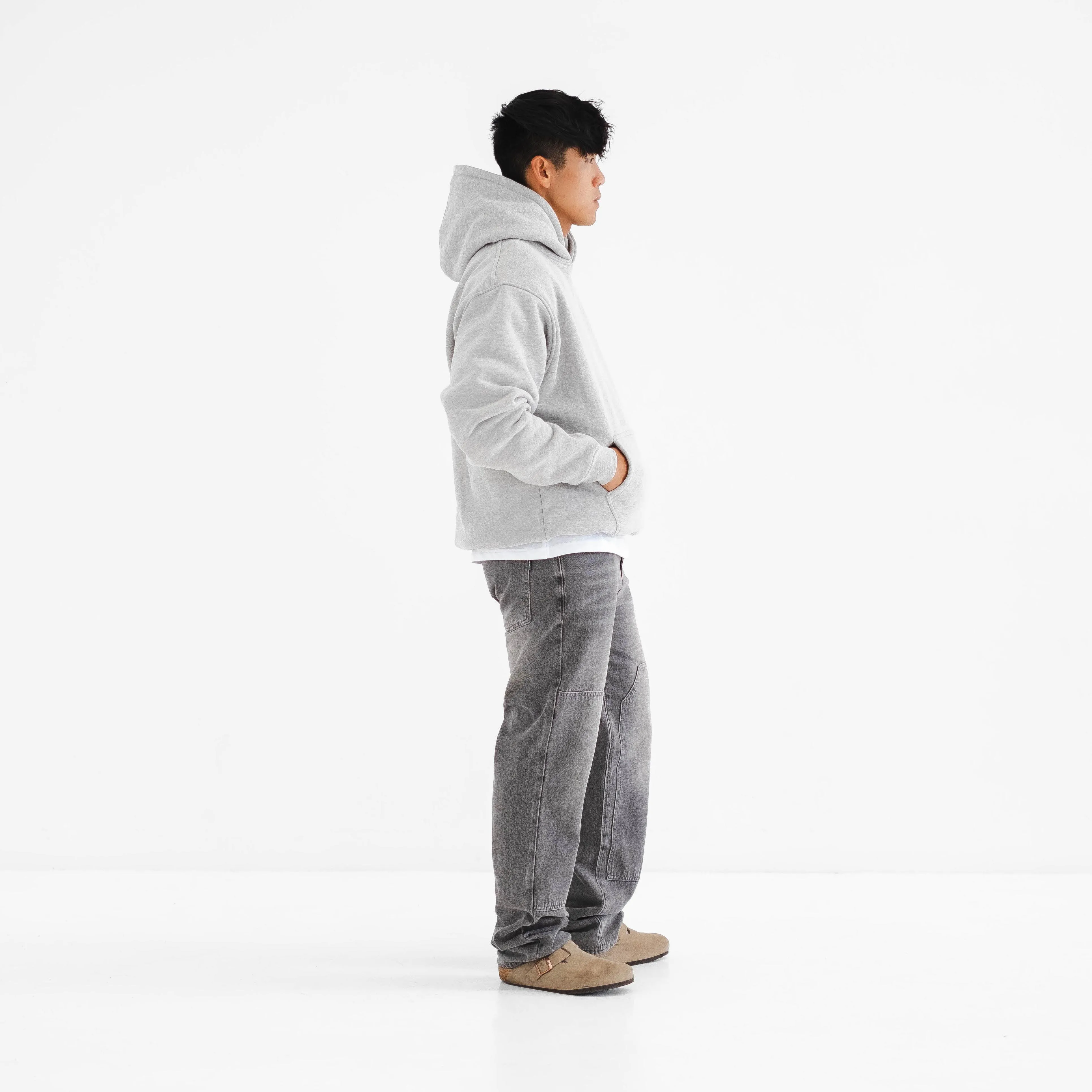Daily Blank Hood - Grey