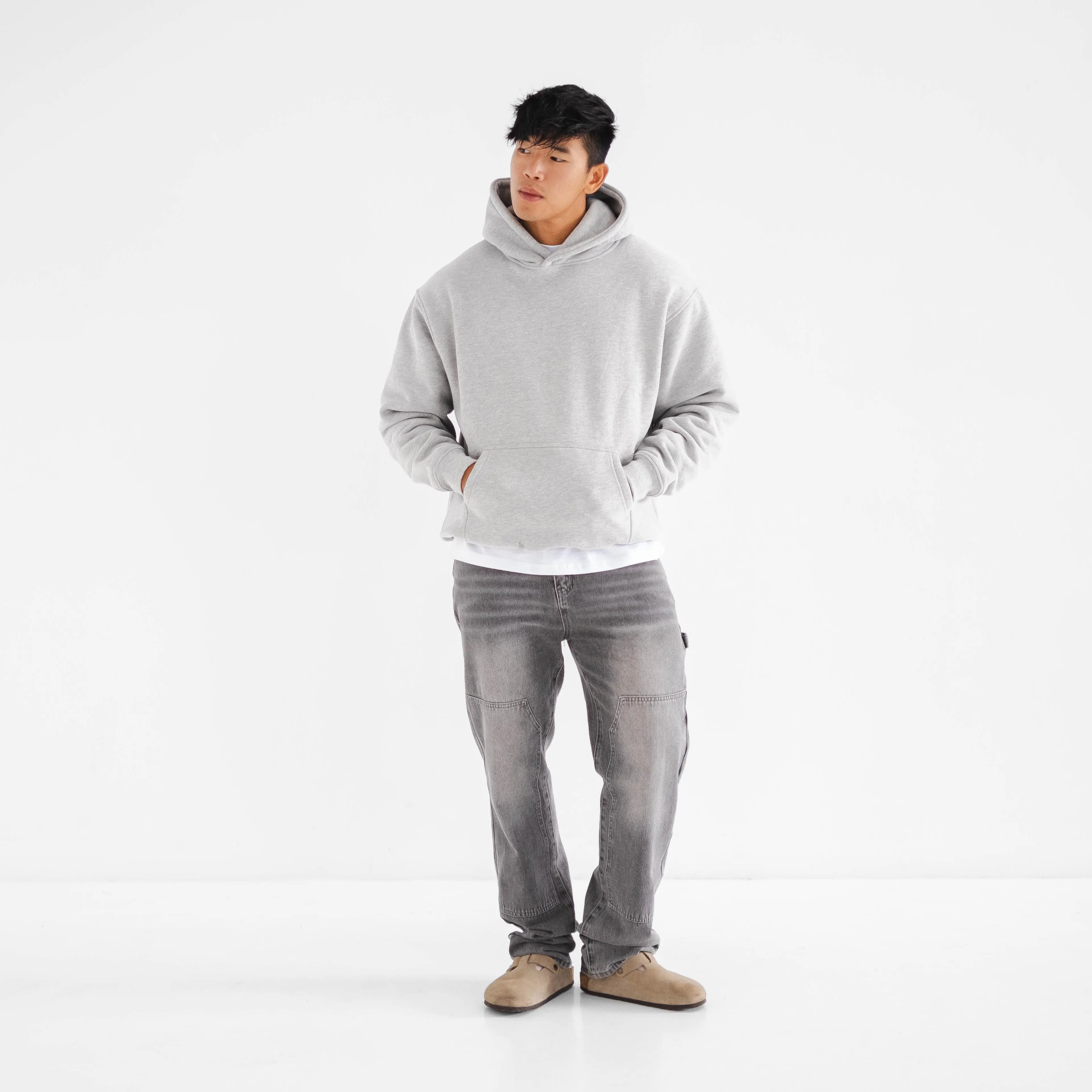 Daily Blank Hood - Grey
