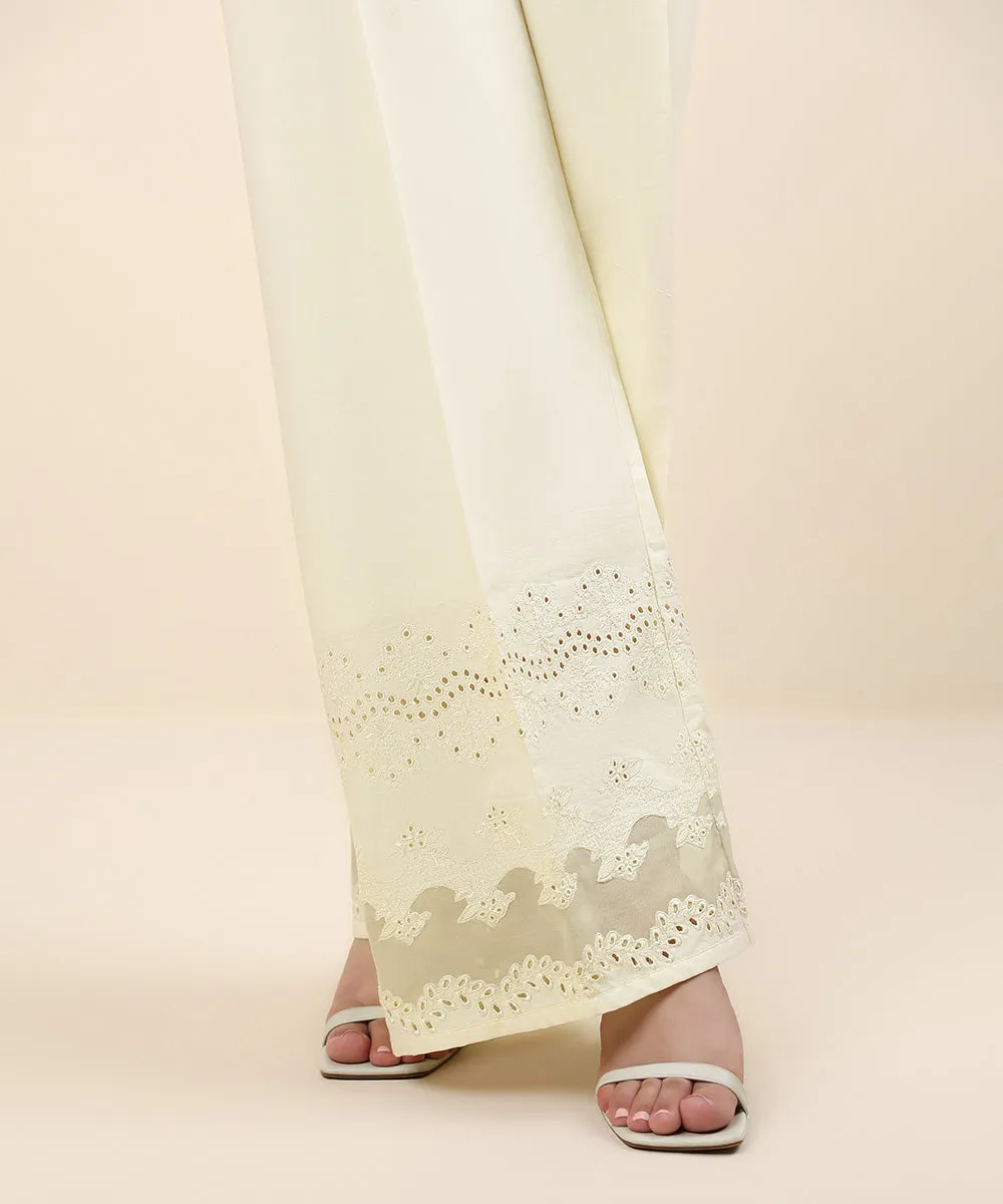 Dyed Embroidered Trousers