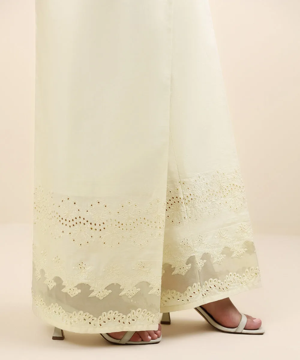 Dyed Embroidered Trousers