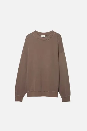 Elwood OVERSIZED CORE CREWNECK- Vintage Brown