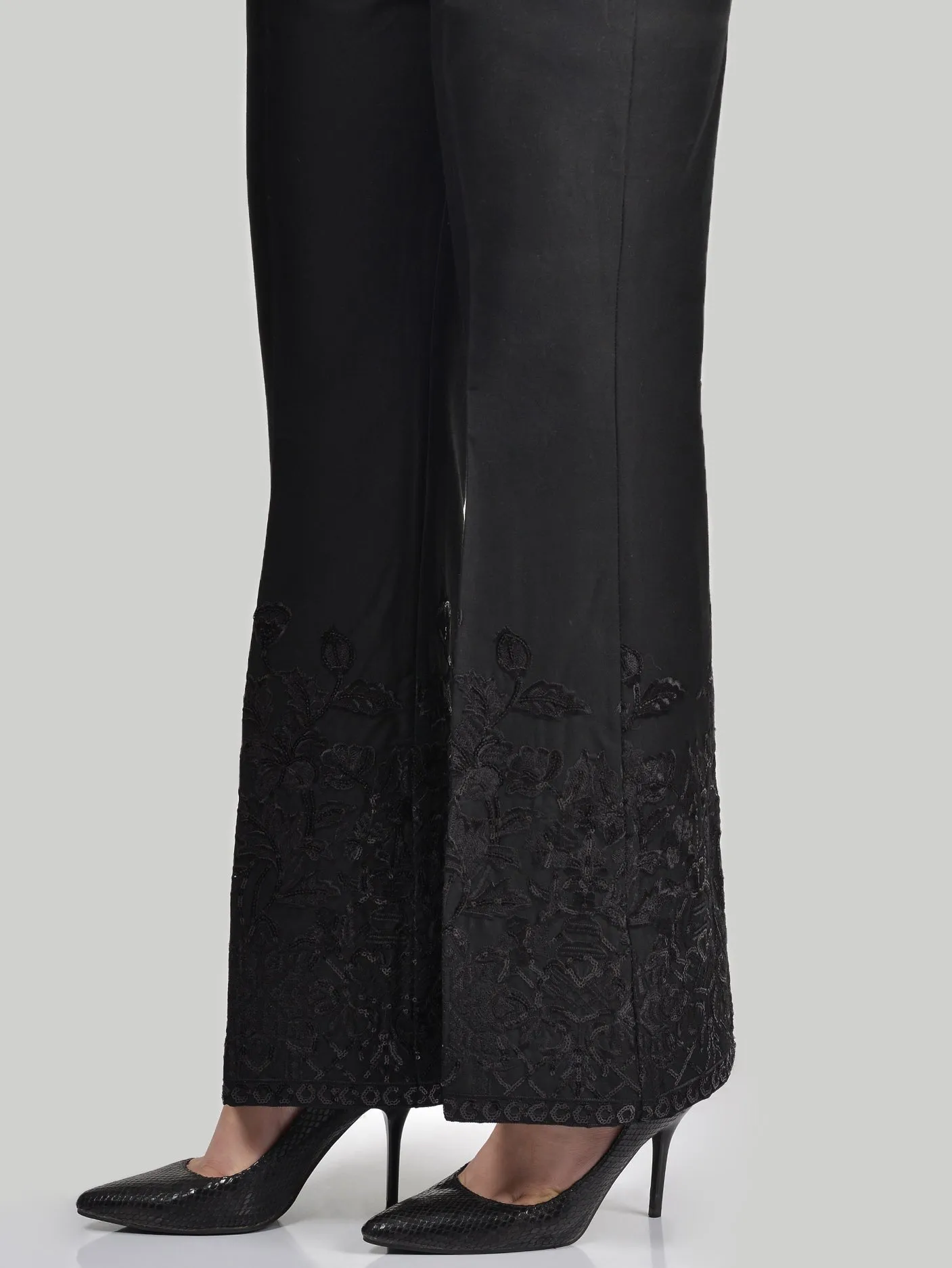Embroidered Cotton Pants
