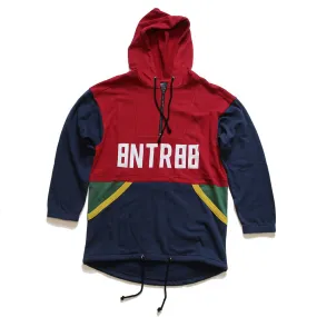 Entree LS 1990's Vintage Color Pullover Hooded Sweatshirt