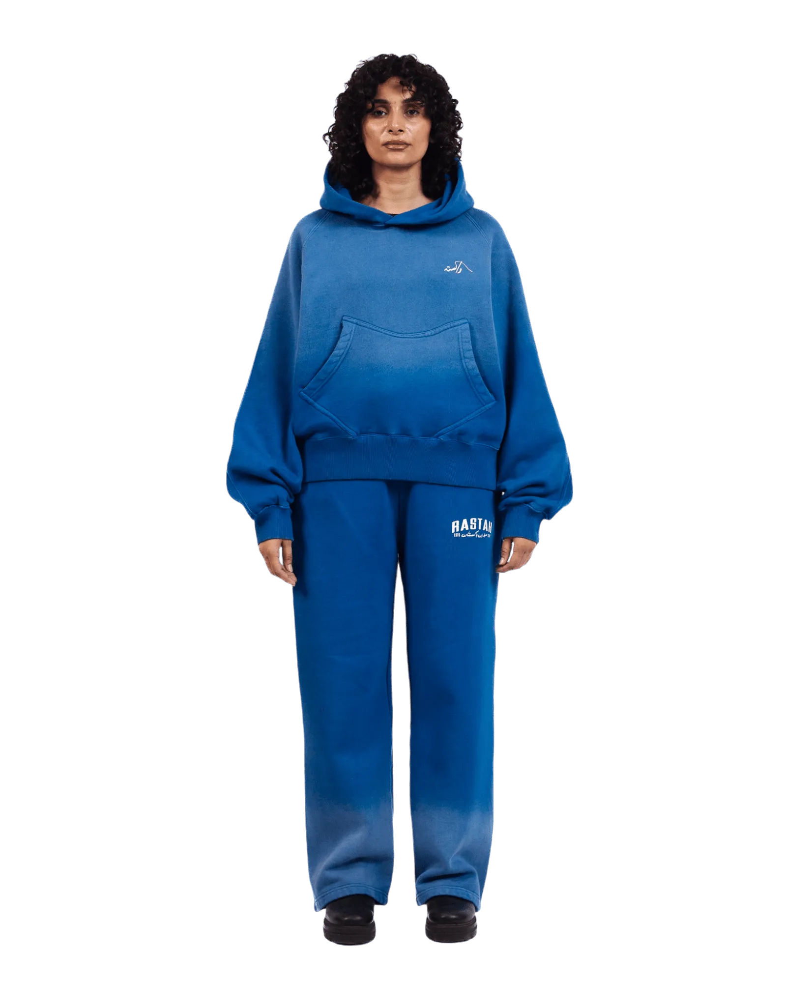 FADED BLUE LOGO HOODIE (v2)