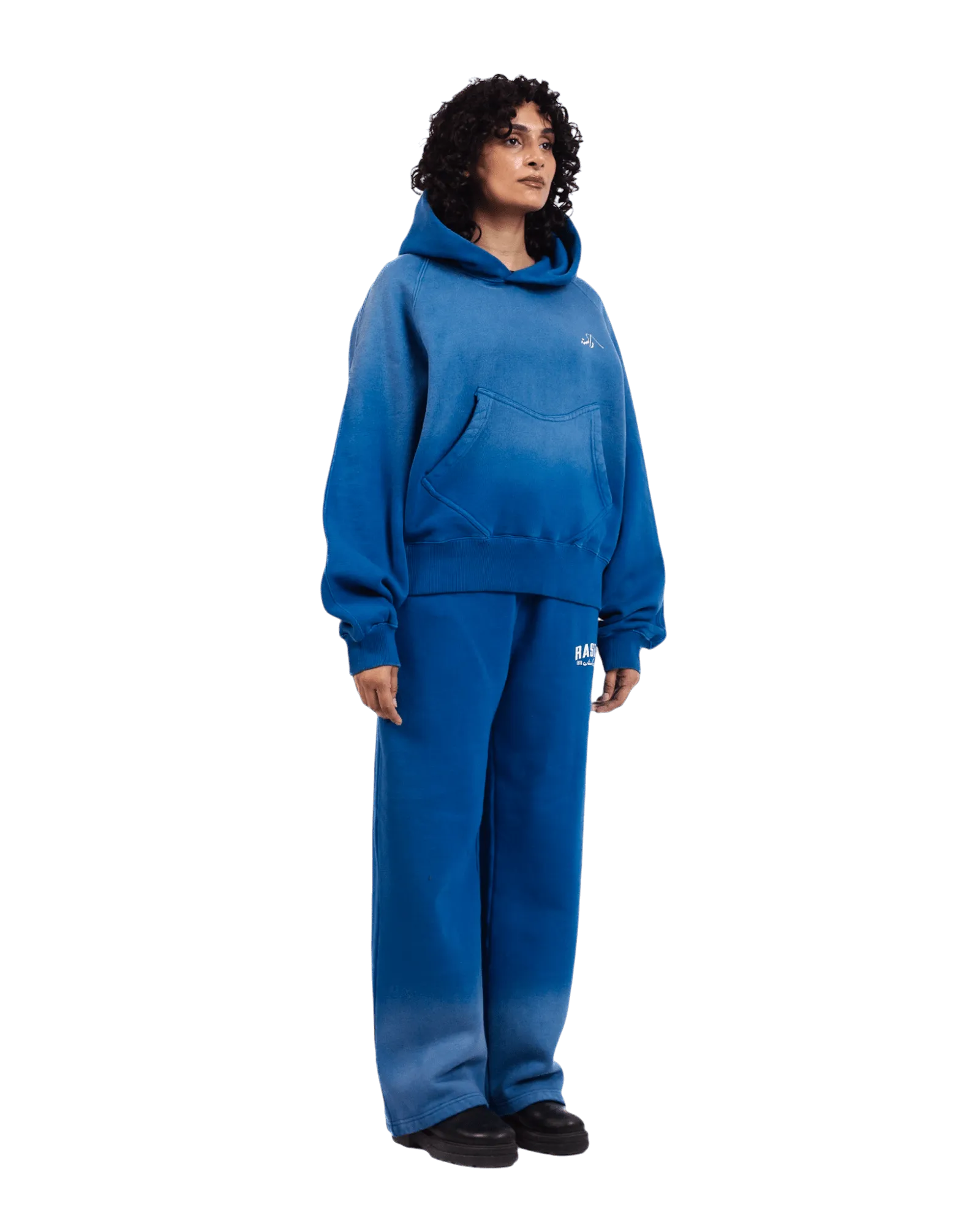 FADED BLUE LOGO HOODIE (v2)