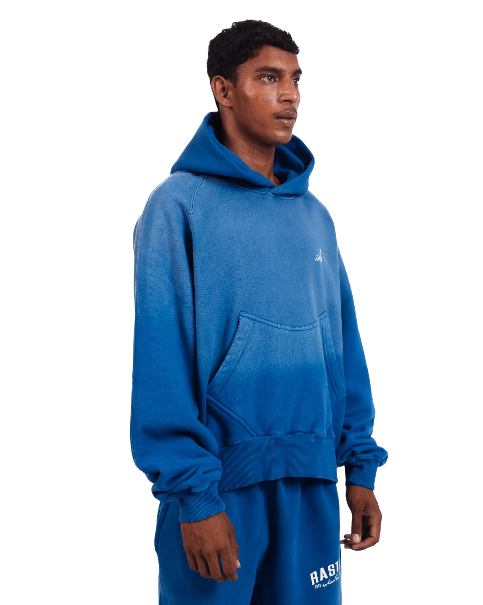 FADED BLUE LOGO HOODIE (v2)