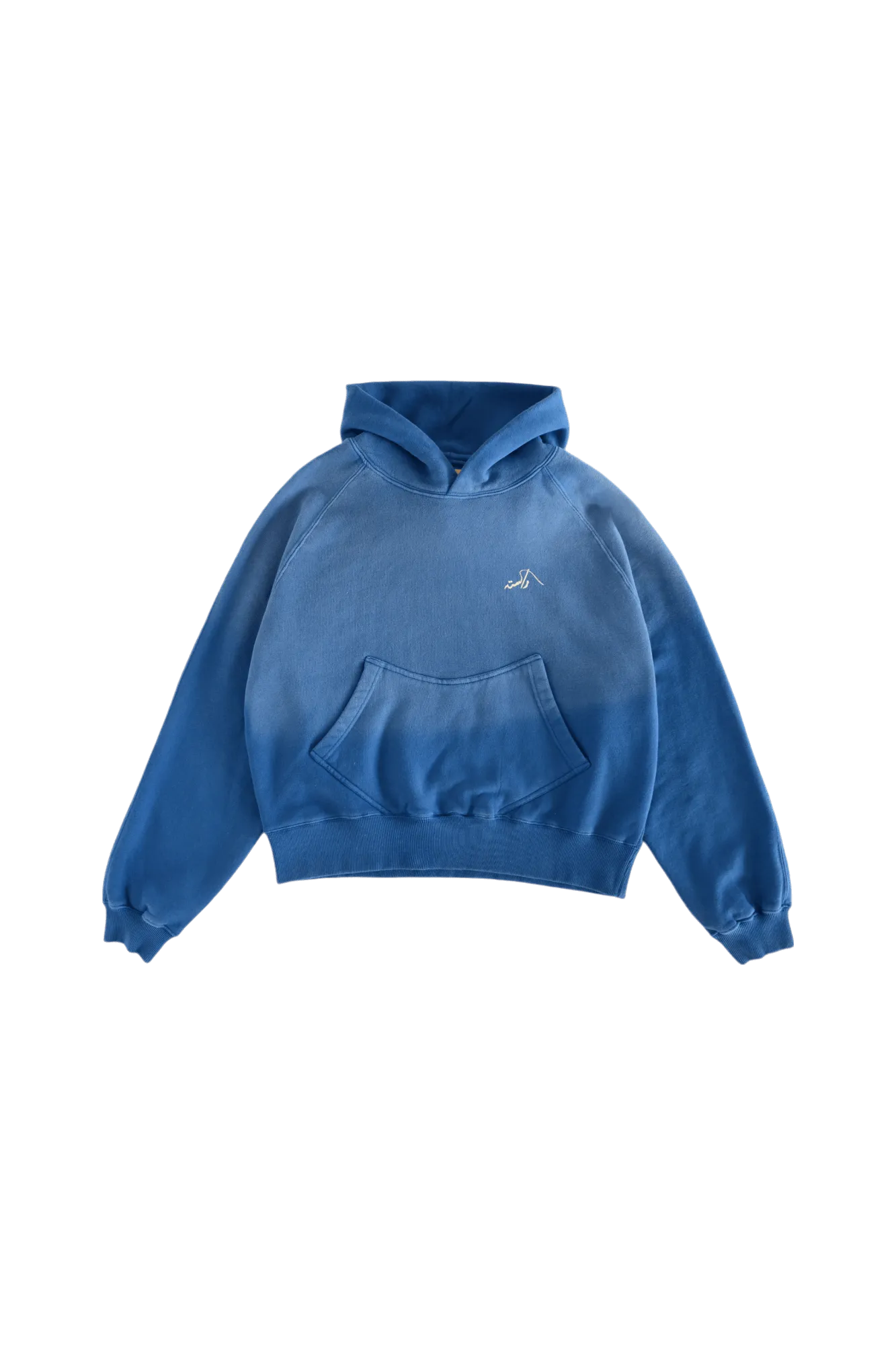 FADED BLUE LOGO HOODIE (v2)