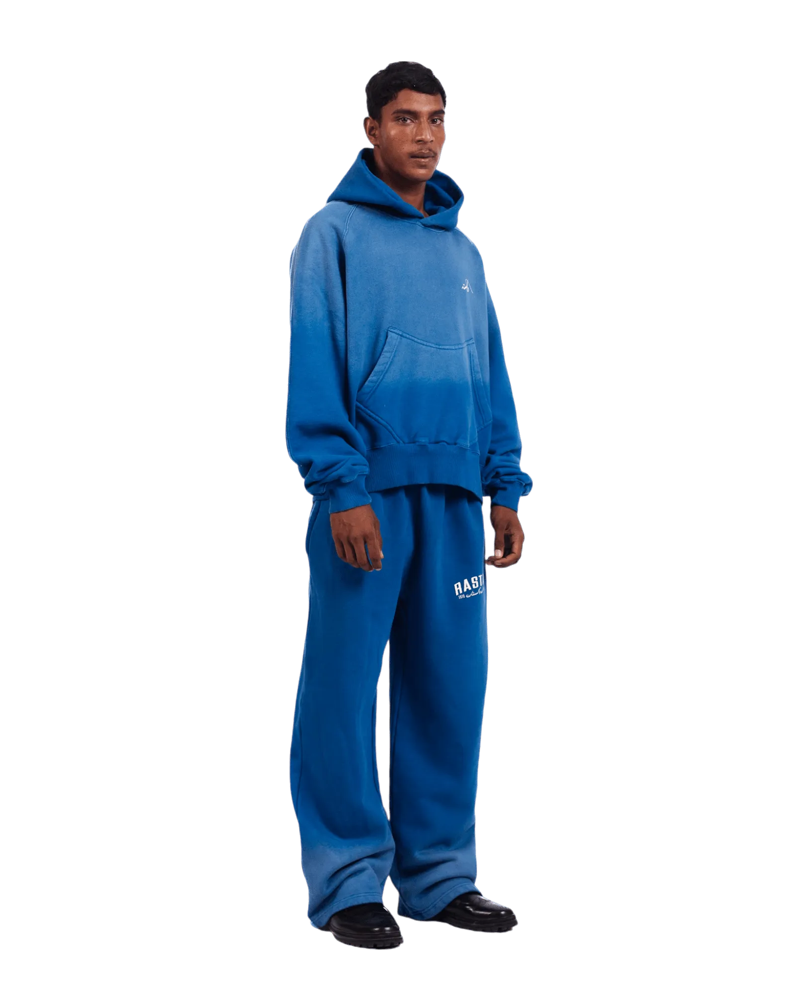 FADED BLUE LOGO HOODIE (v2)
