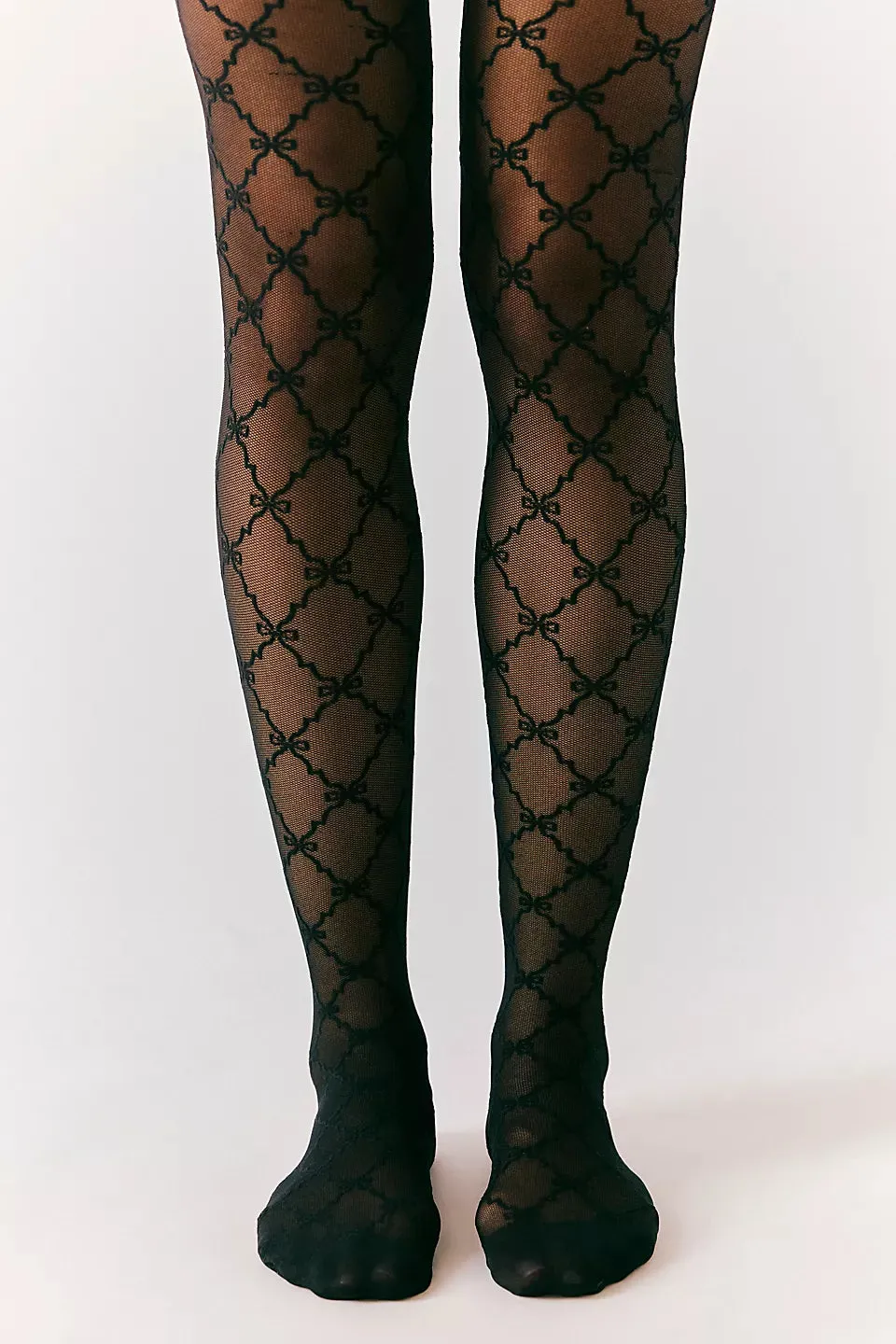 Free People Black Ribbon Chain Tight
