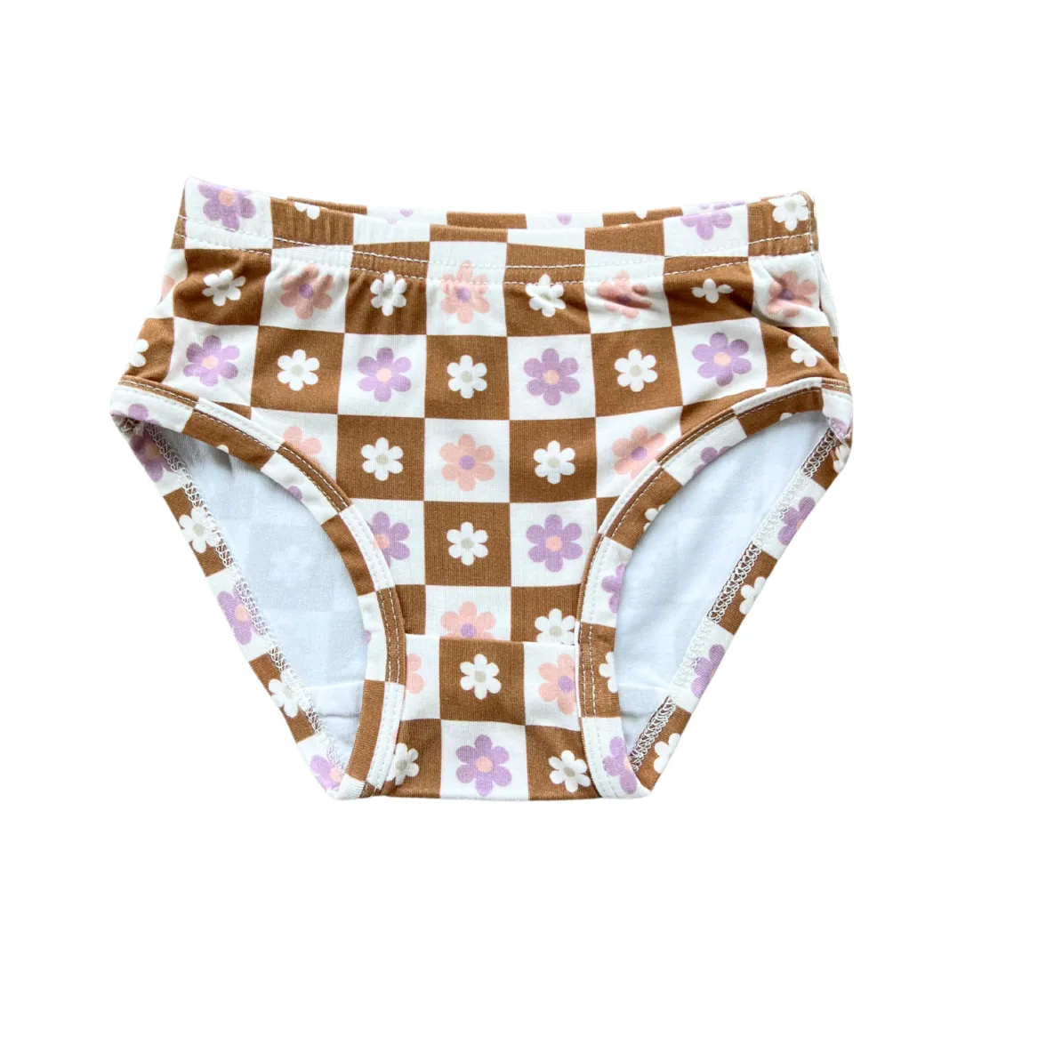 Girls Underwear - Checker in Retro Daisy