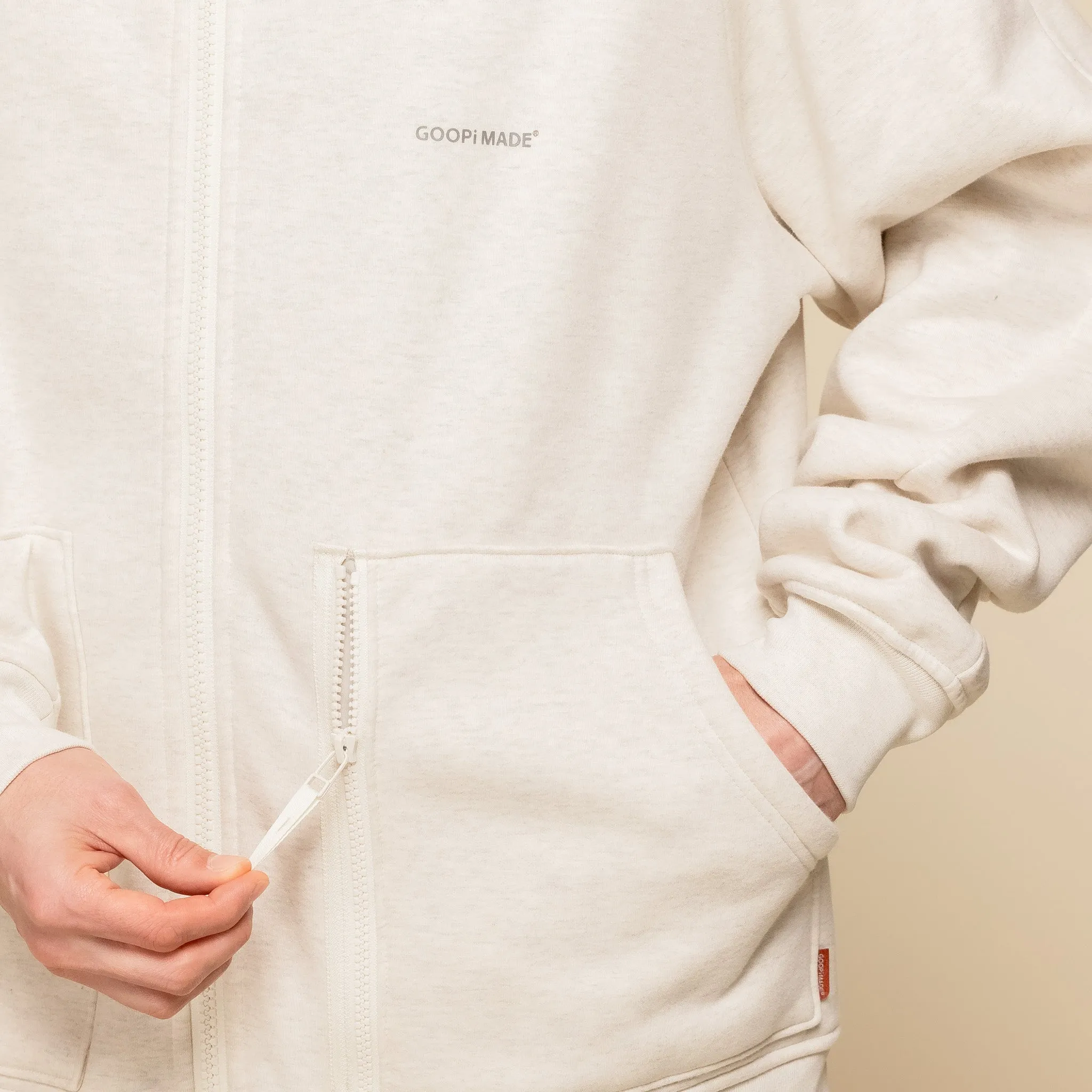 GOOPiMADE x Masterpiece - “MEquip-H3” Mantle Logo Hooded Jacket - Ivory