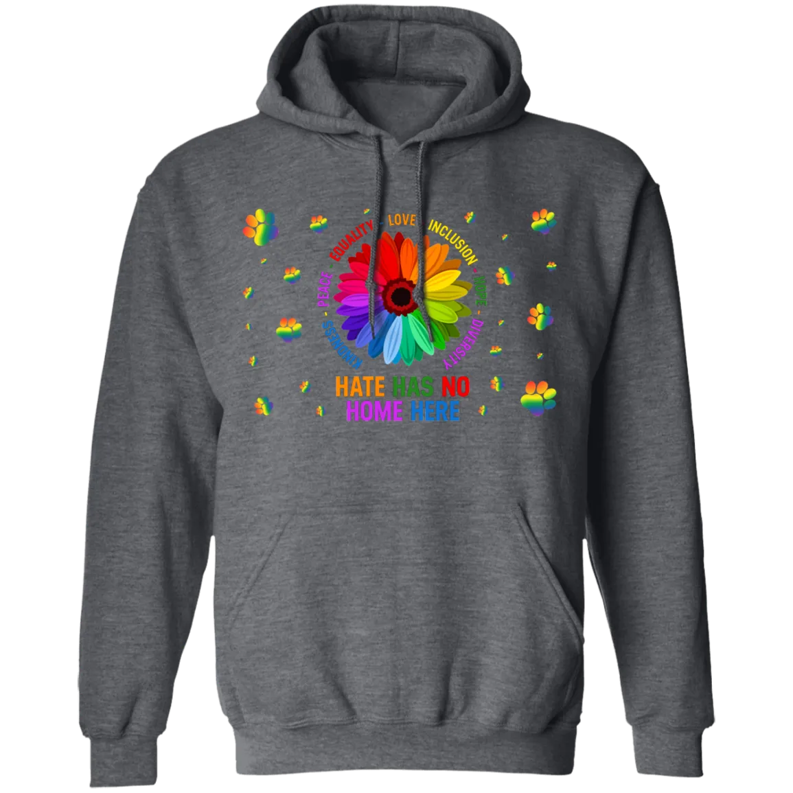 Hate has no home here dog pullover hoodie