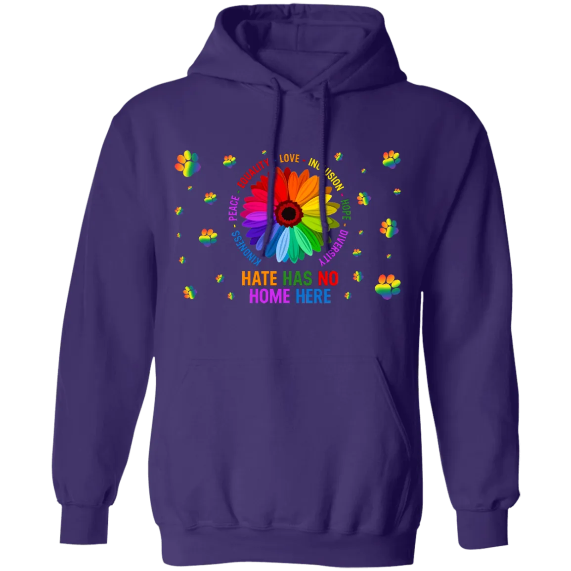 Hate has no home here dog pullover hoodie