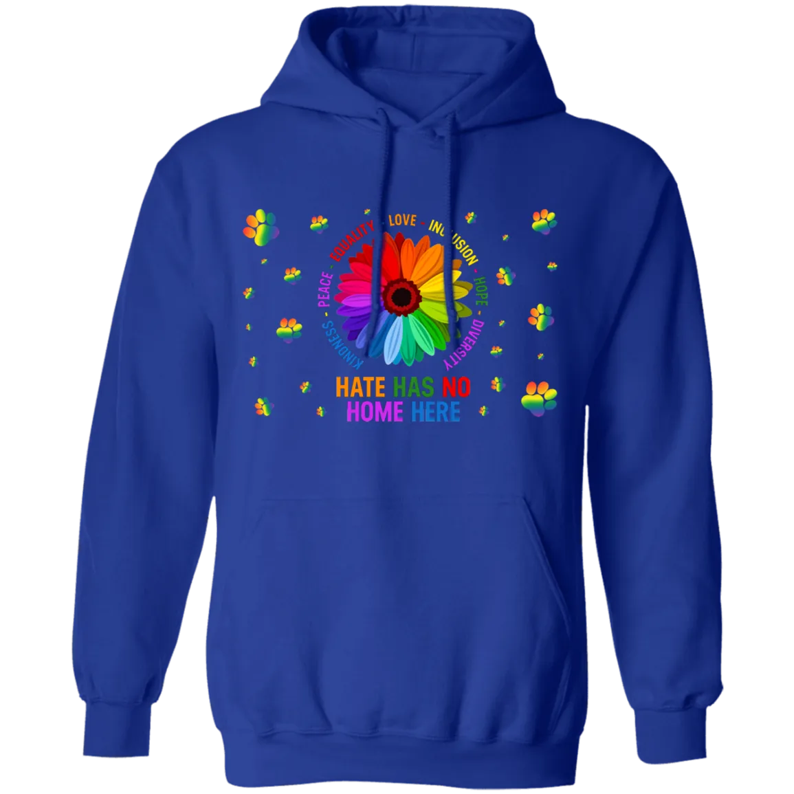 Hate has no home here dog pullover hoodie
